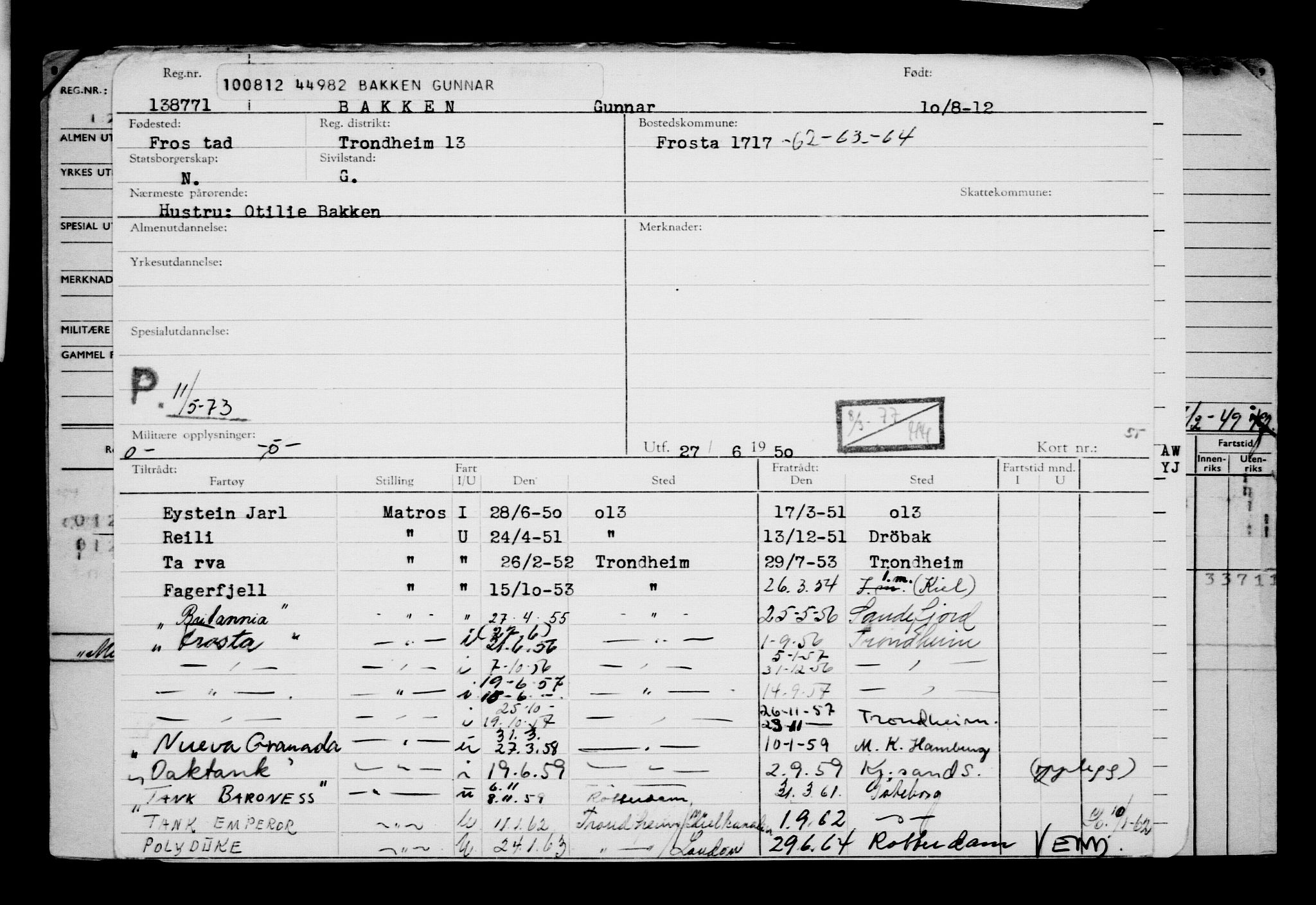 Direktoratet for sjømenn, AV/RA-S-3545/G/Gb/L0106: Hovedkort, 1912, s. 455
