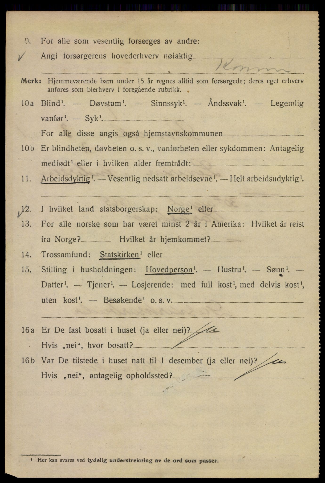 SAO, Folketelling 1920 for 0301 Kristiania kjøpstad, 1920, s. 519188