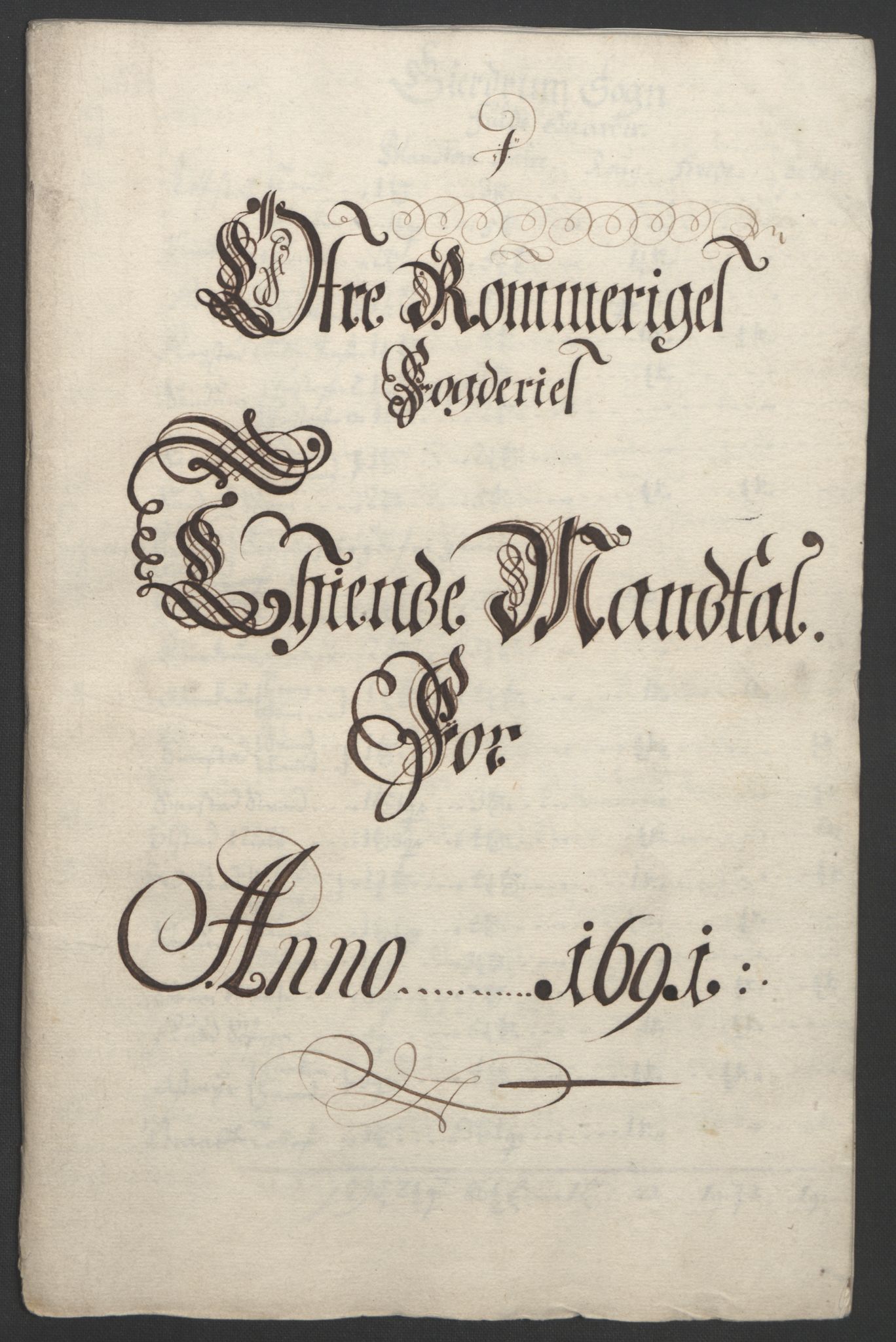 Rentekammeret inntil 1814, Reviderte regnskaper, Fogderegnskap, RA/EA-4092/R12/L0703: Fogderegnskap Øvre Romerike, 1691, s. 13