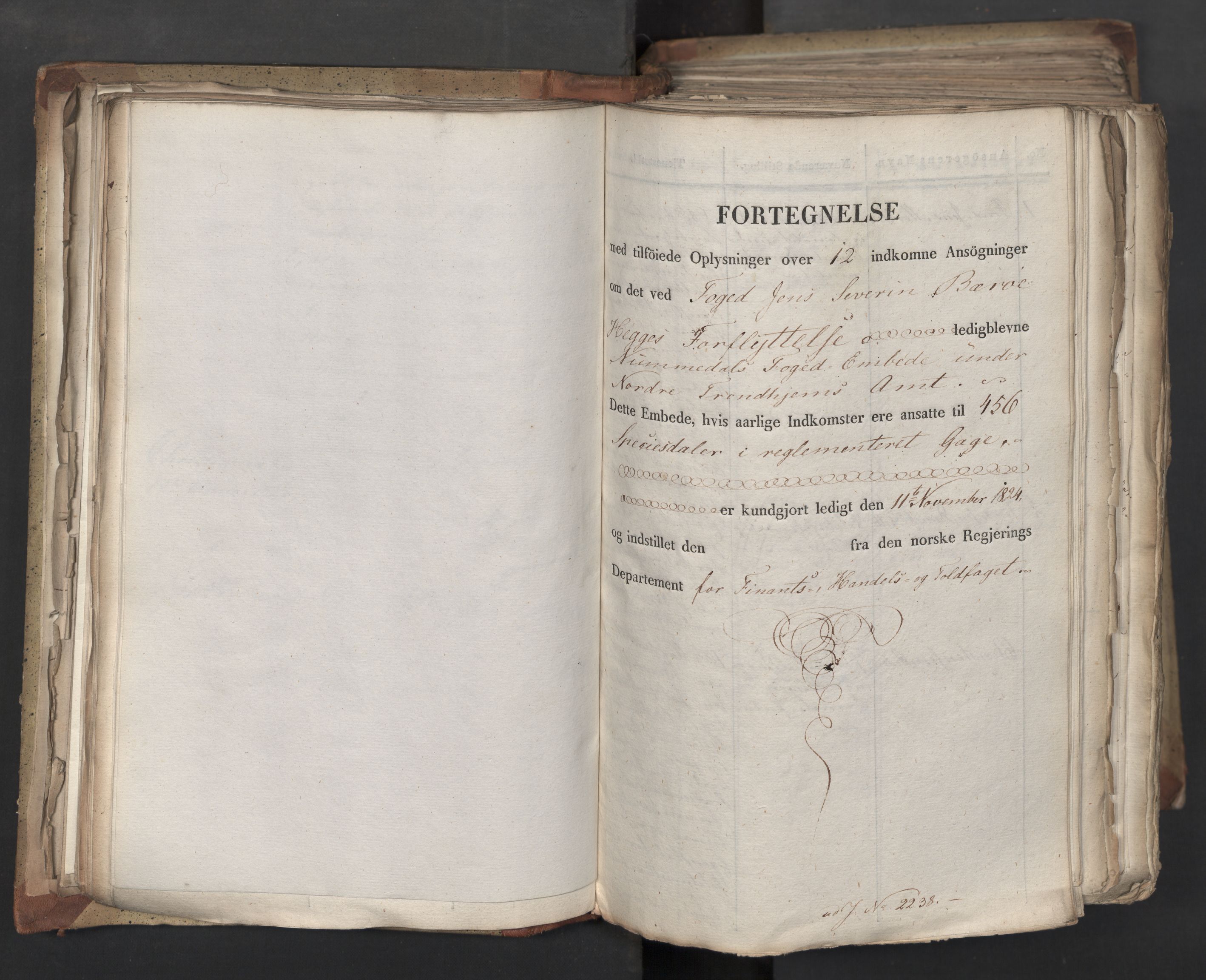 Statsrådsavdelingen i Stockholm, RA/S-1003/D/Da/L0041: Regjeringsinnstillinger nr. 2204-2466, 1825, s. 106