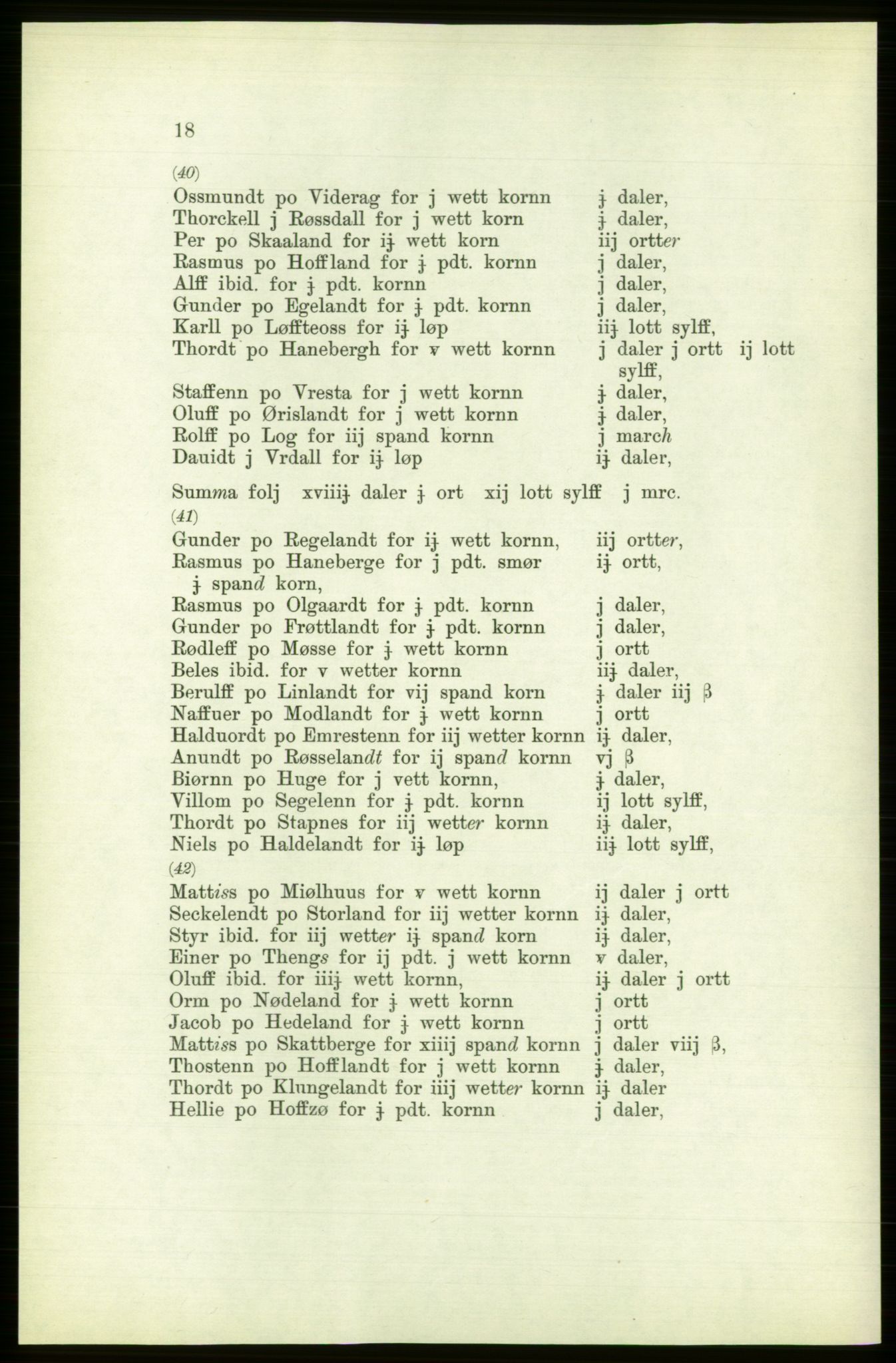 Publikasjoner utgitt av Arkivverket, PUBL/PUBL-001/C/0003: Bind 3: Skatten av Bergenhus len 1563, 1563, s. 18