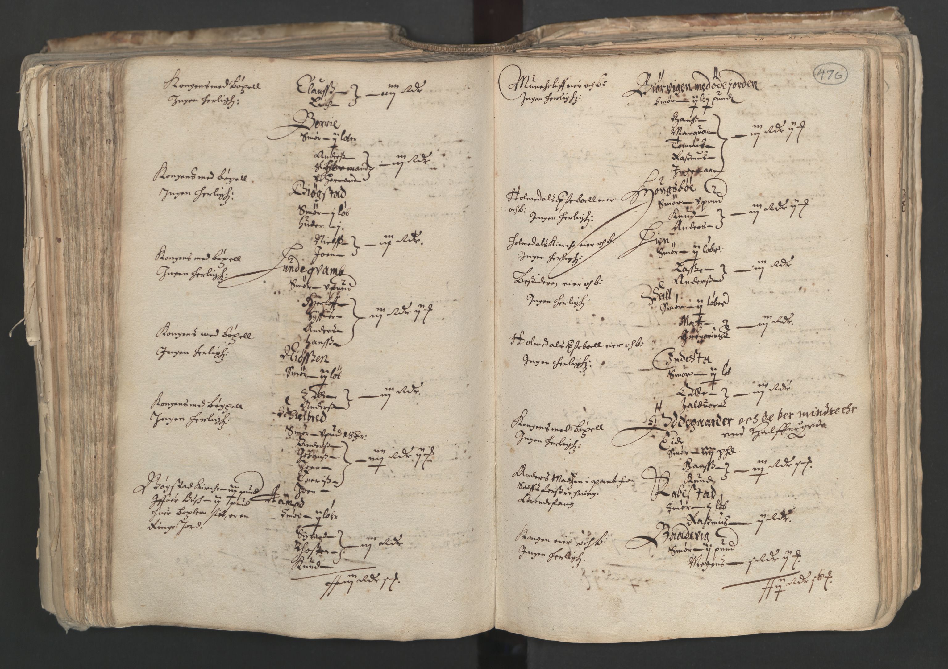 Rentekammeret inntil 1814, Realistisk ordnet avdeling, AV/RA-EA-4070/L/L0024/0001: Bergen lagdømme: / [A]: Alminnelig jordebok og skattemanntall (6 dalers kontribusjonsskatt). Sunnhordland, Hardanger, Nordhordland, Voss, Indre Sogn, Ytre Sogn, Sunnfjord, Nordfjord og Sunnmøre fogderi., 1661, s. 475b-476a