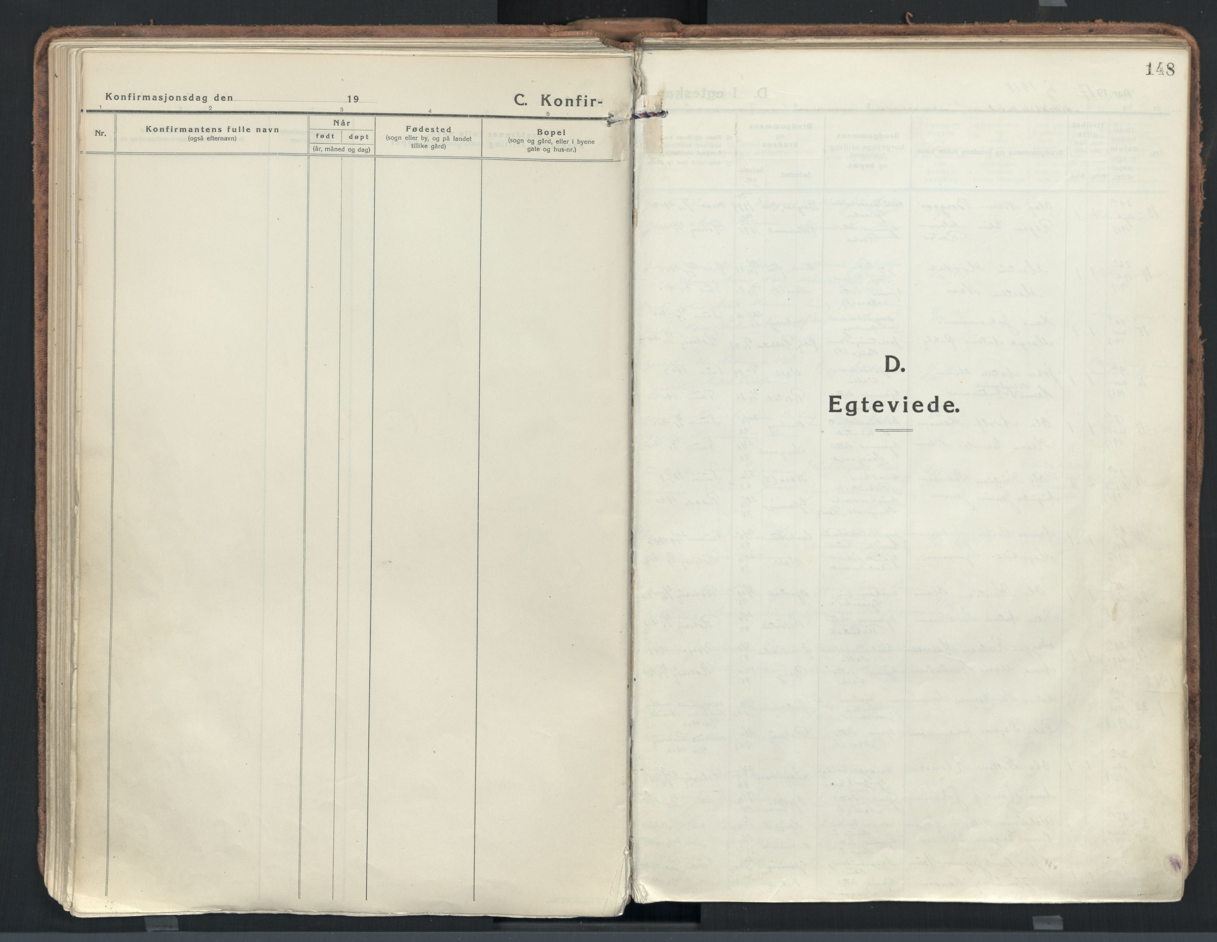 Rolvsøy prestekontor Kirkebøker, AV/SAO-A-2004/F/Fa/L0003: Ministerialbok nr. 3, 1917-1935, s. 148