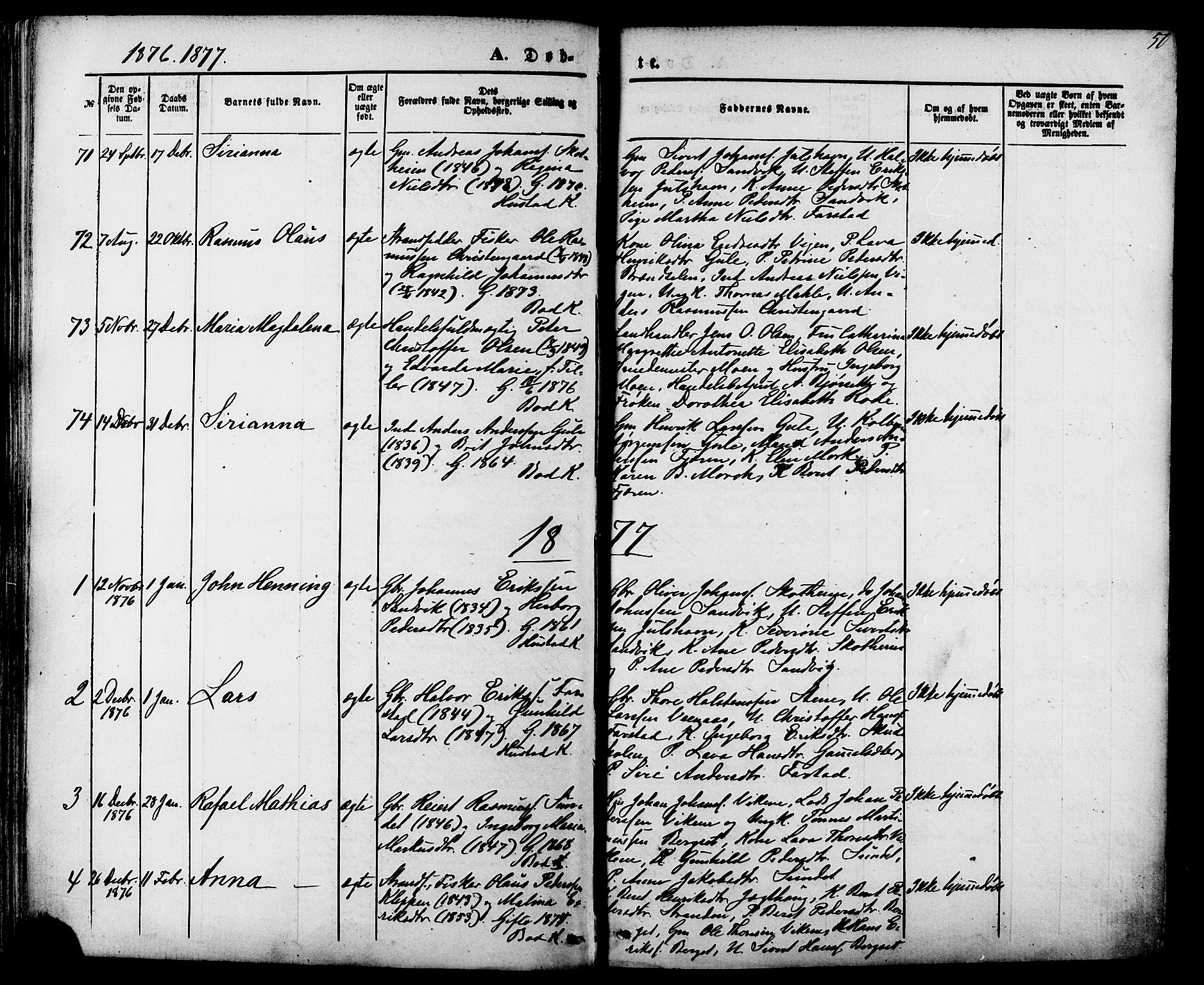 Ministerialprotokoller, klokkerbøker og fødselsregistre - Møre og Romsdal, AV/SAT-A-1454/566/L0768: Ministerialbok nr. 566A07, 1869-1881, s. 50