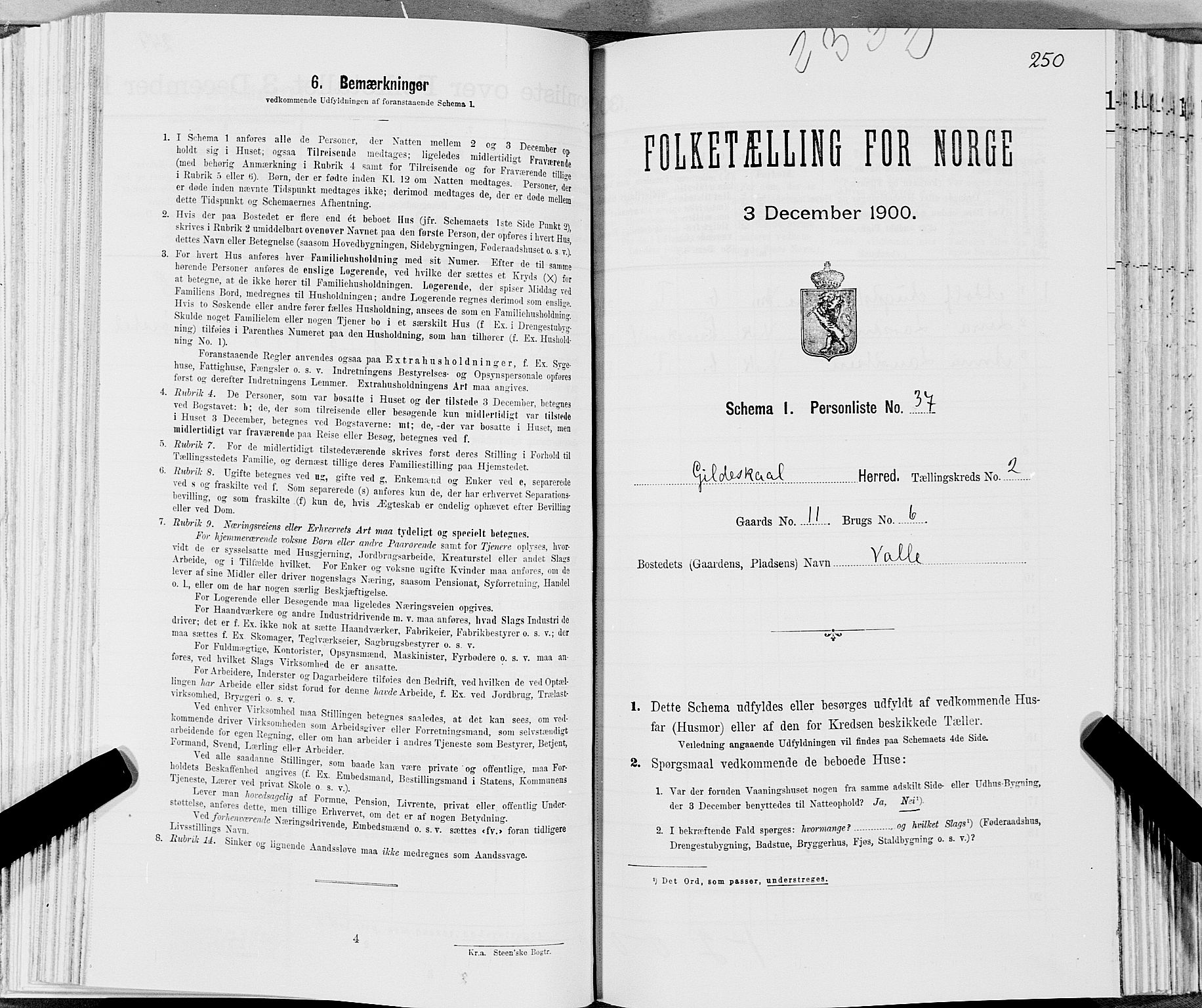 SAT, Folketelling 1900 for 1838 Gildeskål herred, 1900, s. 293