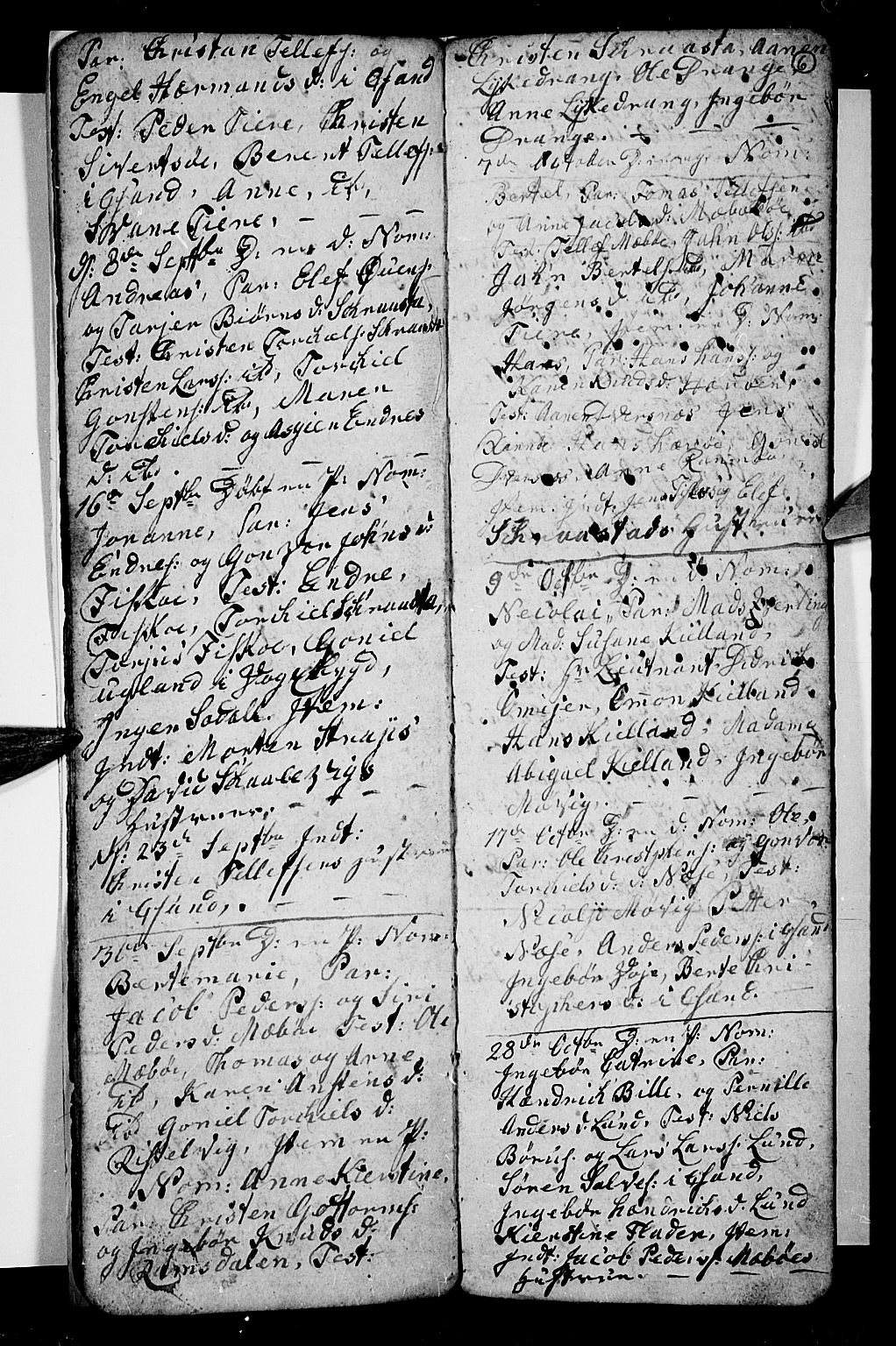 Oddernes sokneprestkontor, AV/SAK-1111-0033/F/Fb/Fba/L0002: Klokkerbok nr. B 2, 1791-1806, s. 6