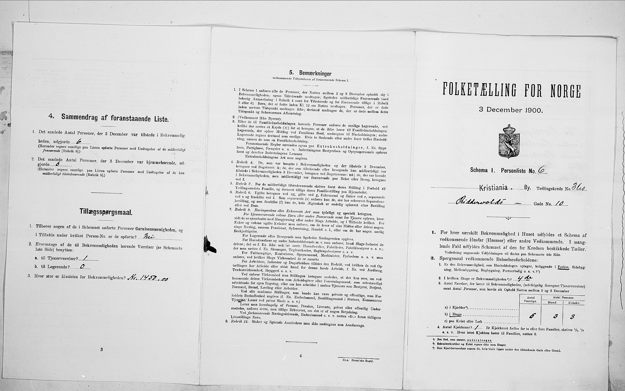 SAO, Folketelling 1900 for 0301 Kristiania kjøpstad, 1900, s. 74897