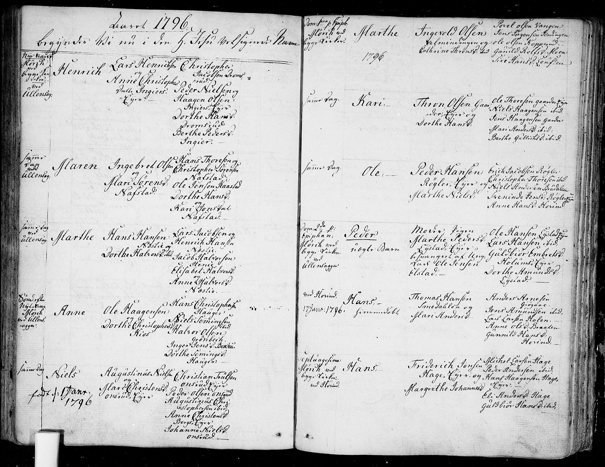 Ullensaker prestekontor Kirkebøker, AV/SAO-A-10236a/F/Fa/L0007: Ministerialbok nr. I 7, 1786-1815