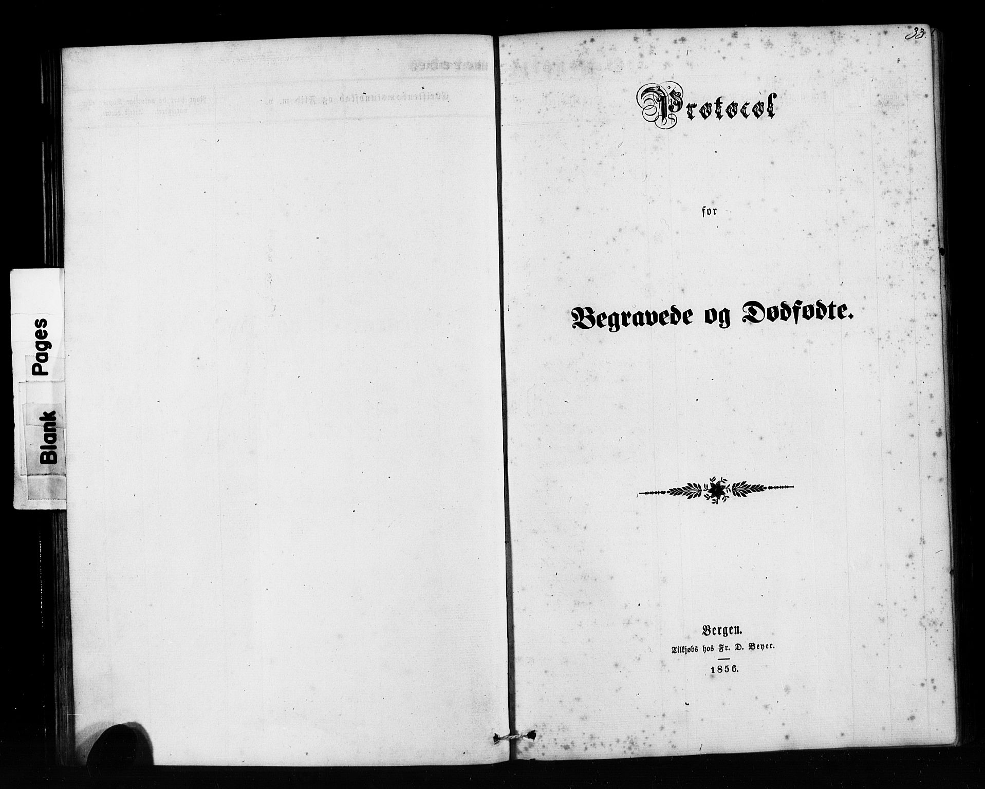 Pleiestiftelsen nr. 1 for spedalske sokneprestembete*, SAB/-: Ministerialbok nr. A 1, 1859-1886, s. 33