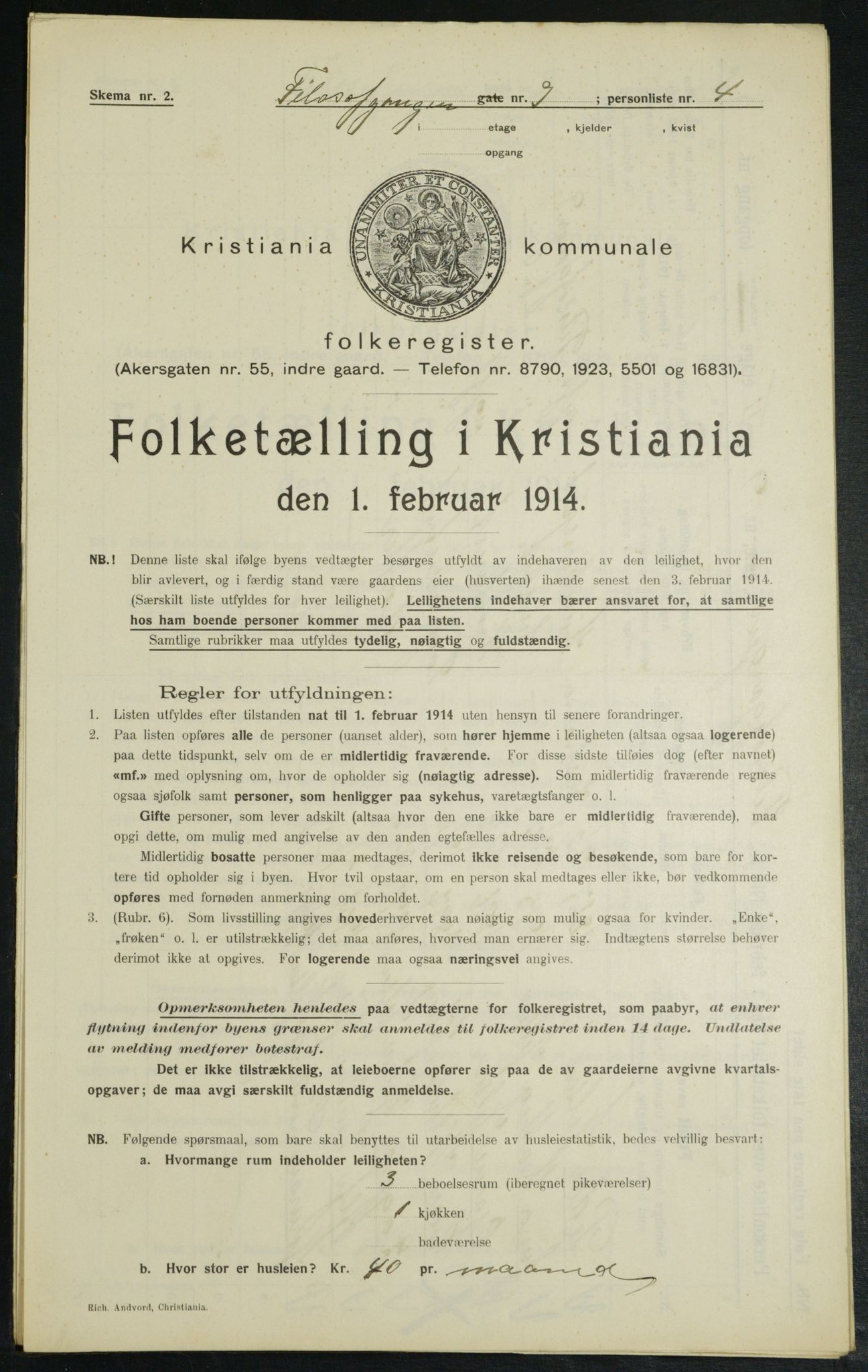 OBA, Kommunal folketelling 1.2.1914 for Kristiania, 1914, s. 24414