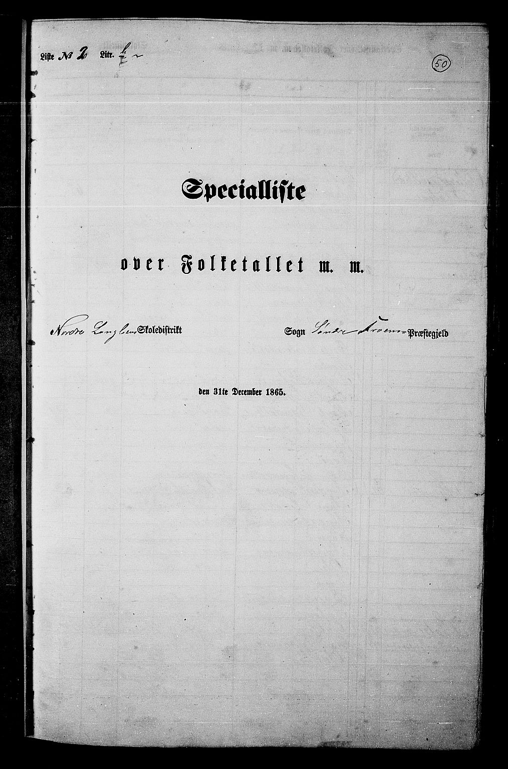 RA, Folketelling 1865 for 0519P Sør-Fron prestegjeld, 1865, s. 45