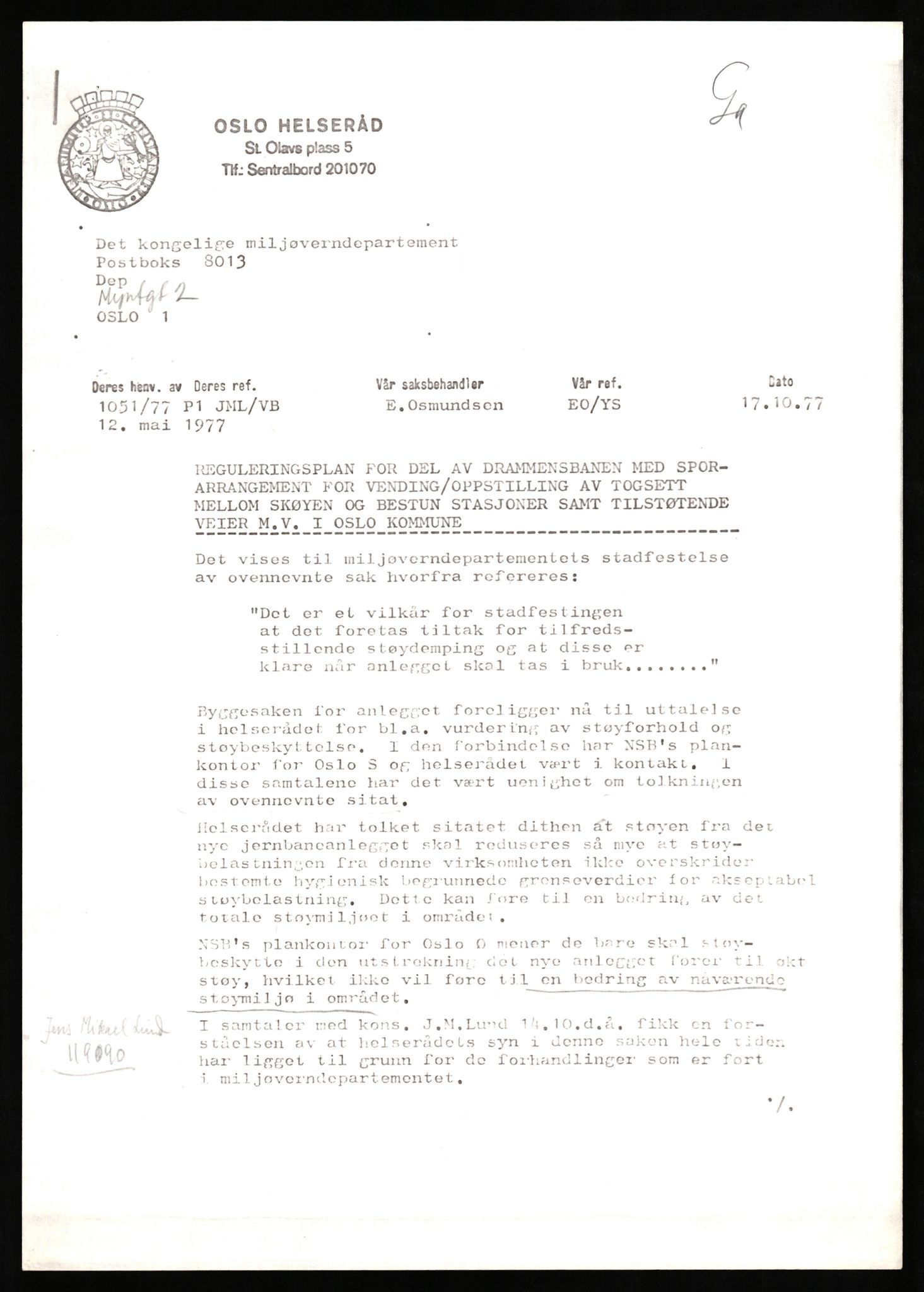 Norges statsbaner, Hovedadministrasjonen, Plankontoret for Oslo S, AV/RA-S-5410/D/L0171: Driftsbanegården. Øvrige driftsbanegårder, 1976-1978, s. 49