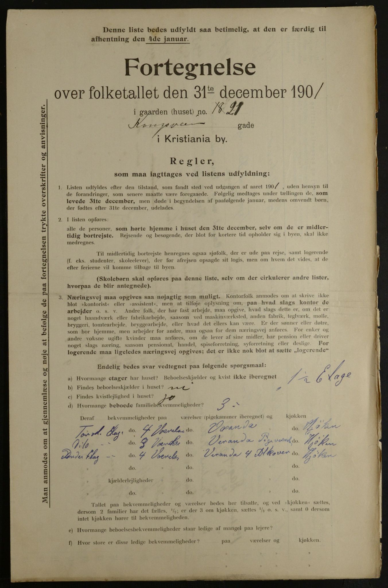 OBA, Kommunal folketelling 31.12.1901 for Kristiania kjøpstad, 1901, s. 8215