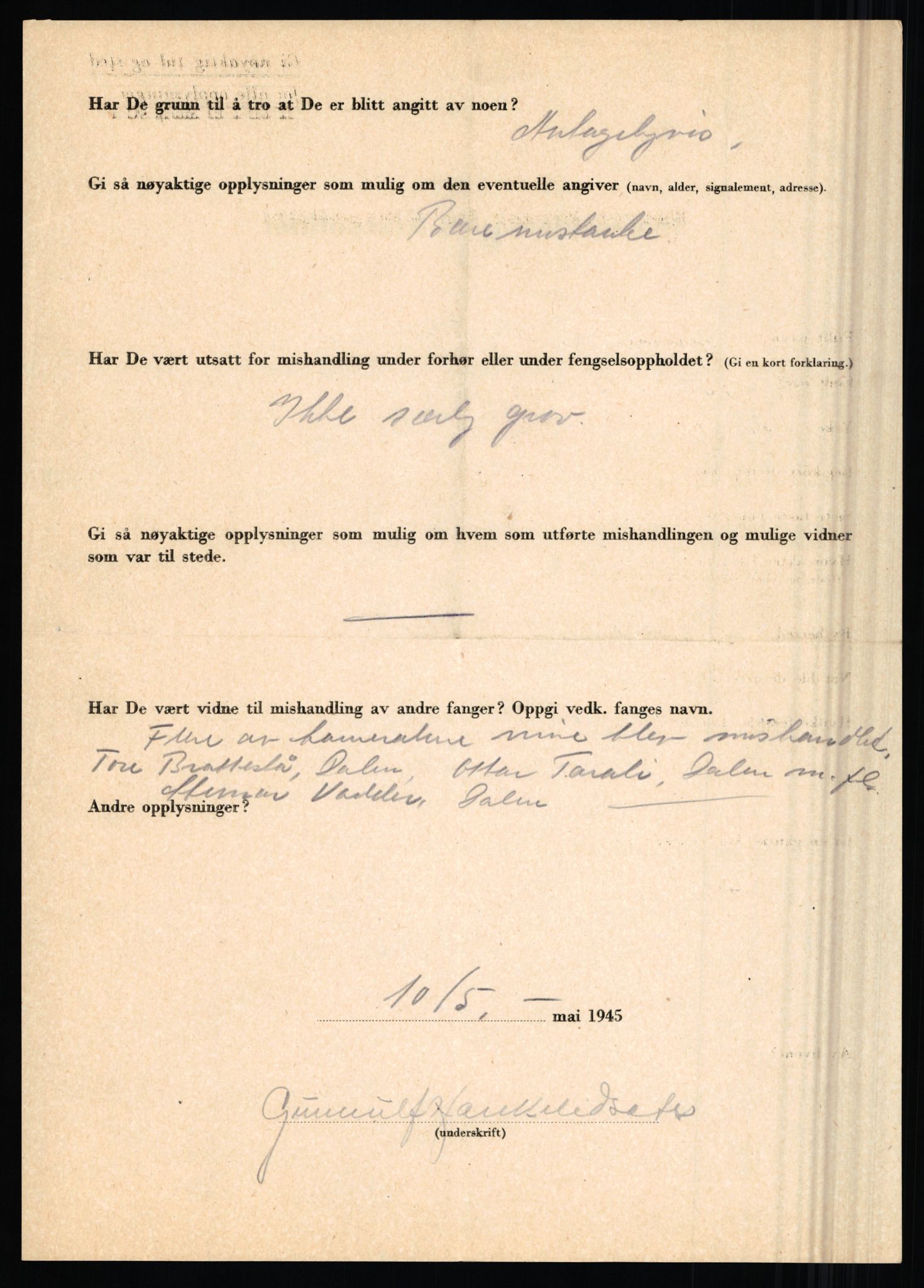 Rikspolitisjefen, AV/RA-S-1560/L/L0006: Hansen, Adolf Boye - Hemstad, Gunnar, 1940-1945, s. 870