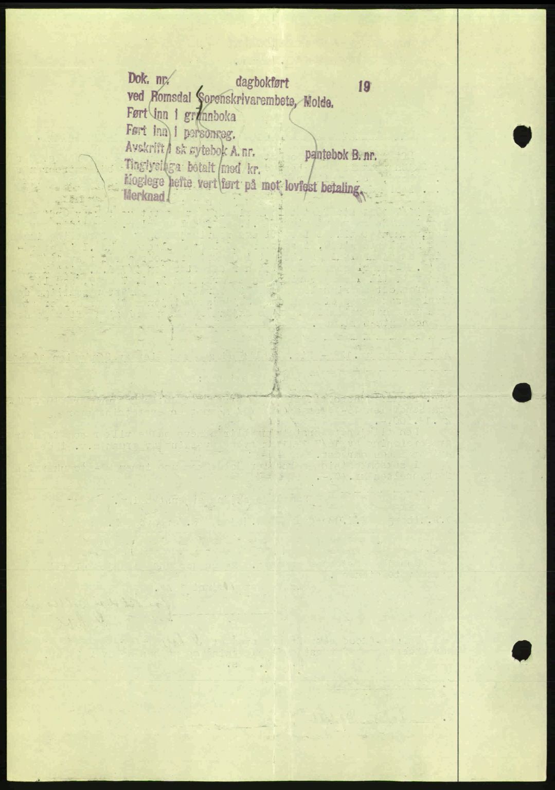 Romsdal sorenskriveri, AV/SAT-A-4149/1/2/2C: Pantebok nr. A15, 1943-1944, Dagboknr: 1973/1943