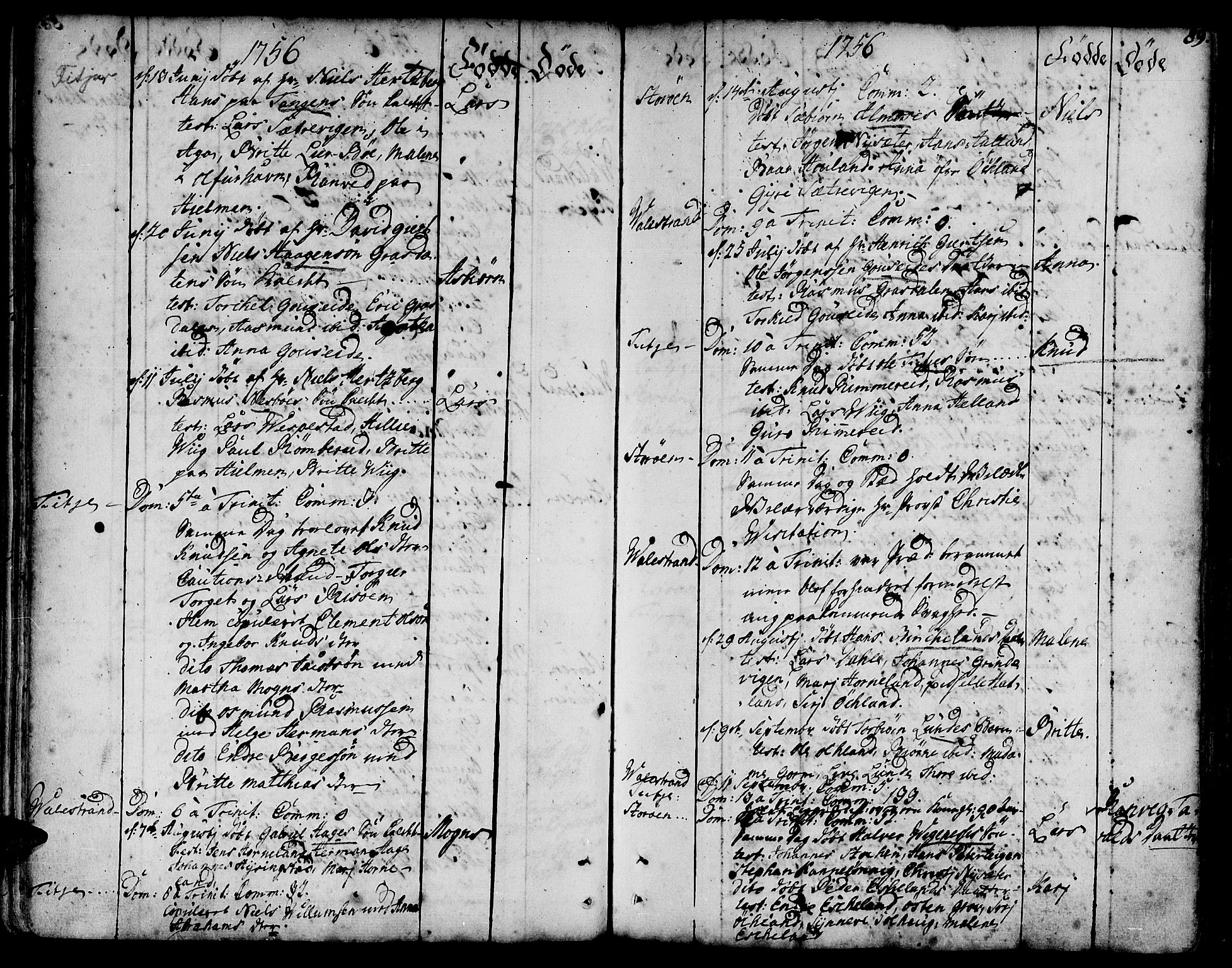 Stord sokneprestembete, SAB/A-78201/H/Haa: Ministerialbok nr. A 2, 1744-1777, s. 89