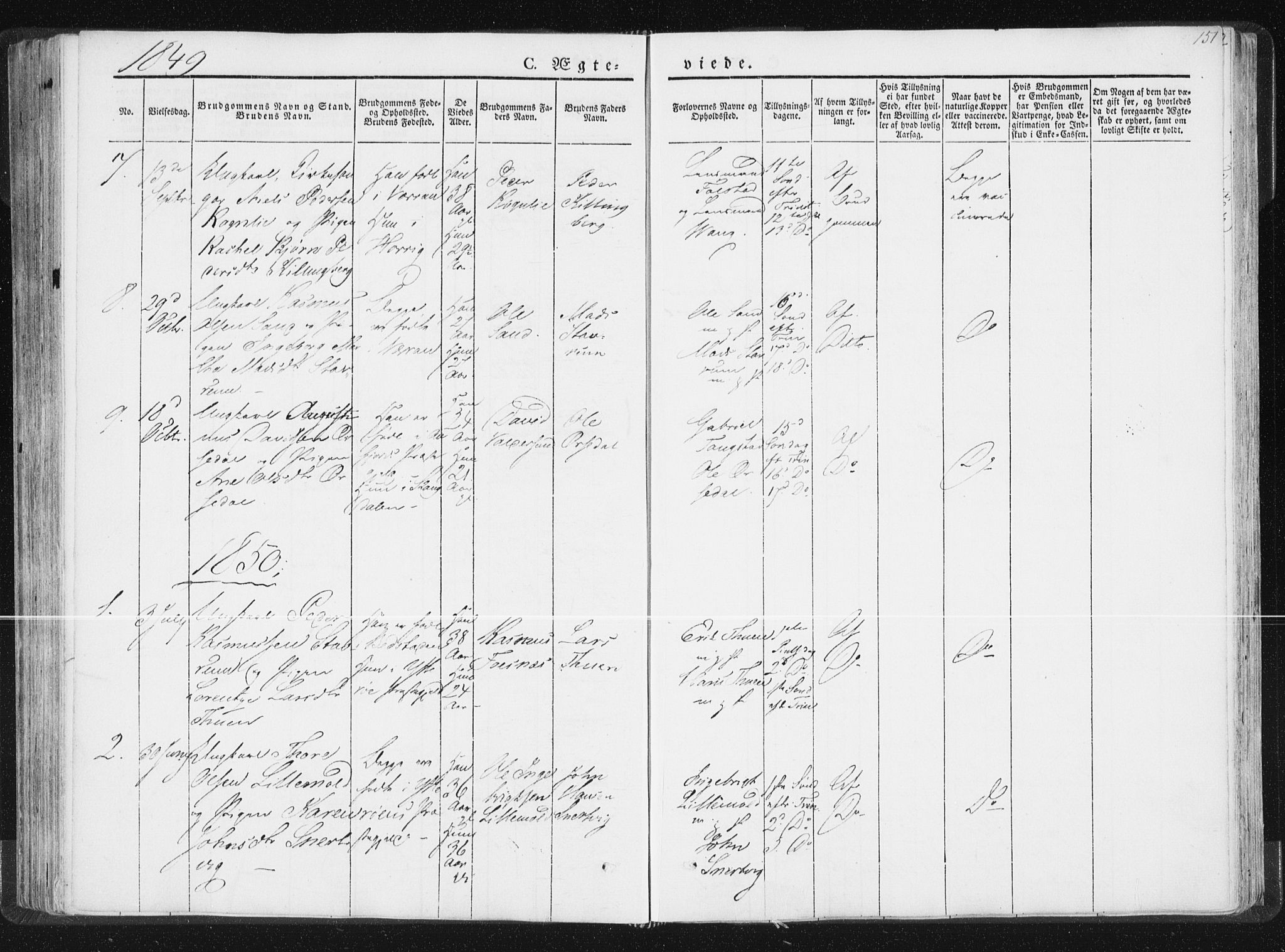 Ministerialprotokoller, klokkerbøker og fødselsregistre - Nord-Trøndelag, SAT/A-1458/744/L0418: Ministerialbok nr. 744A02, 1843-1866, s. 151
