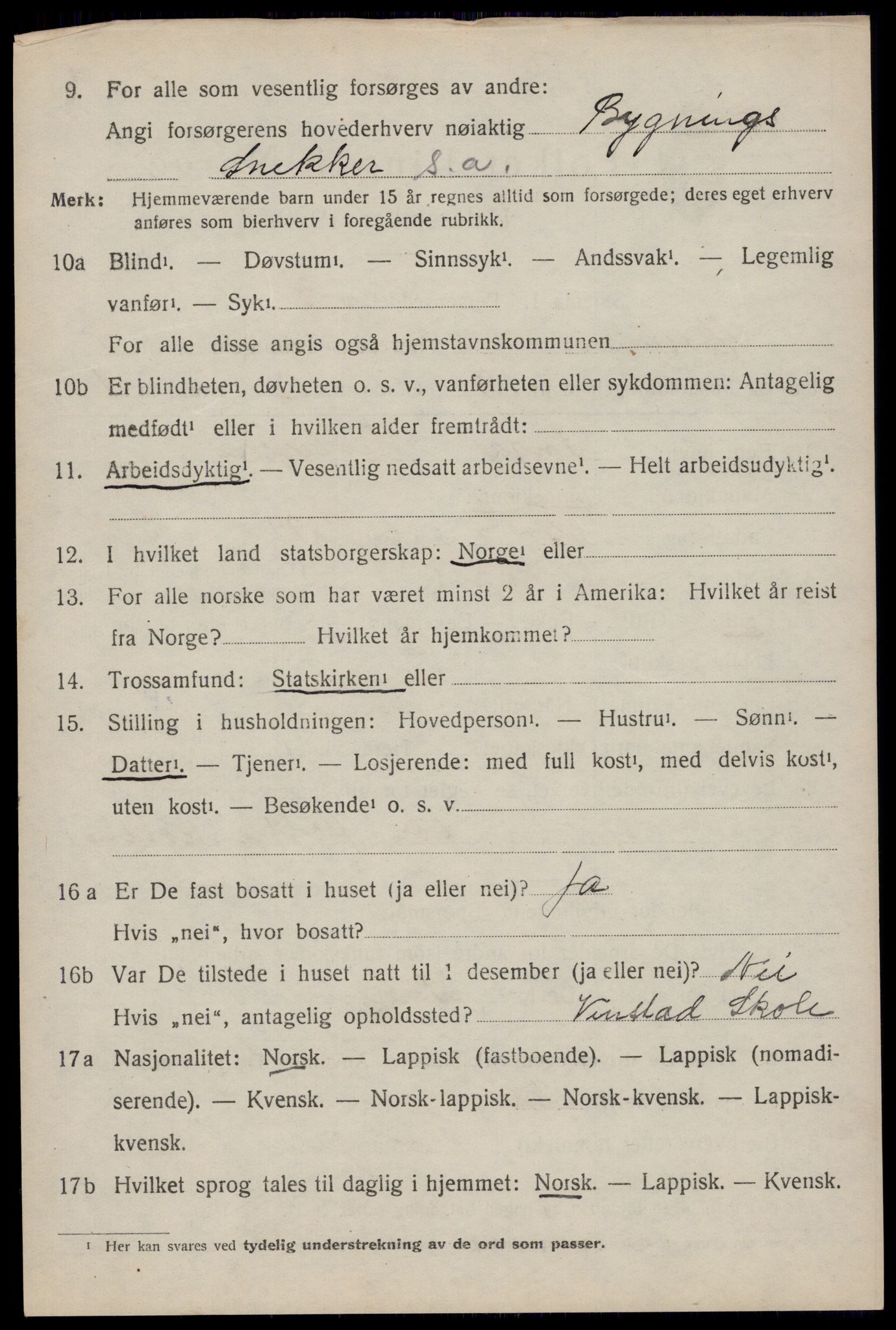 SAT, Folketelling 1920 for 1858 Moskenes herred, 1920, s. 2677