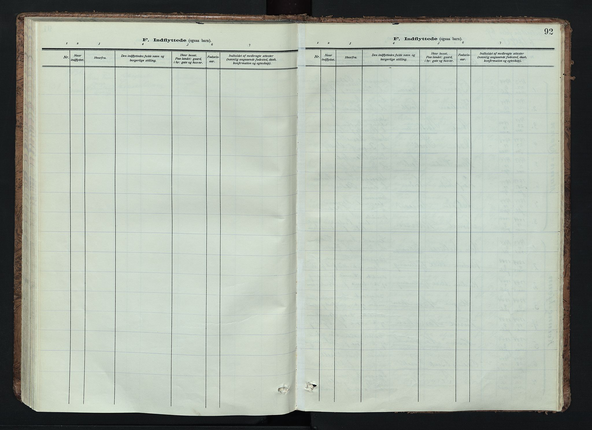 Trysil prestekontor, AV/SAH-PREST-046/H/Ha/Haa/L0016: Ministerialbok nr. 16, 1913-1946, s. 92