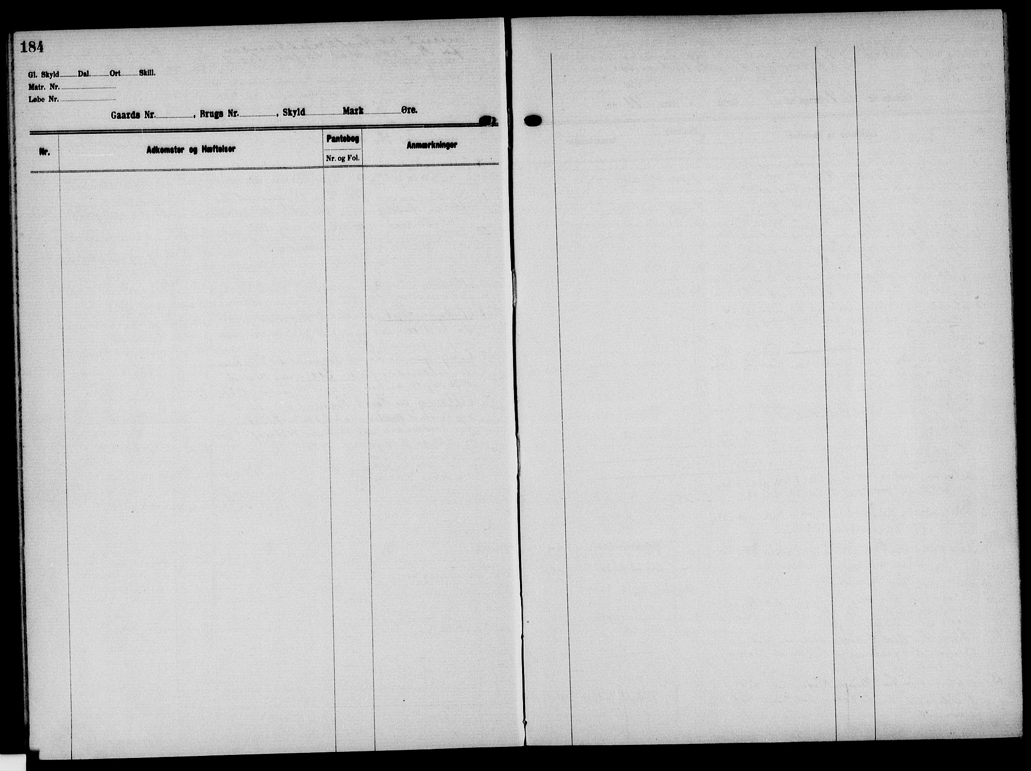 Solør tingrett, AV/SAH-TING-008/H/Ha/Hak/L0005: Panteregister nr. V, 1900-1935, s. 184