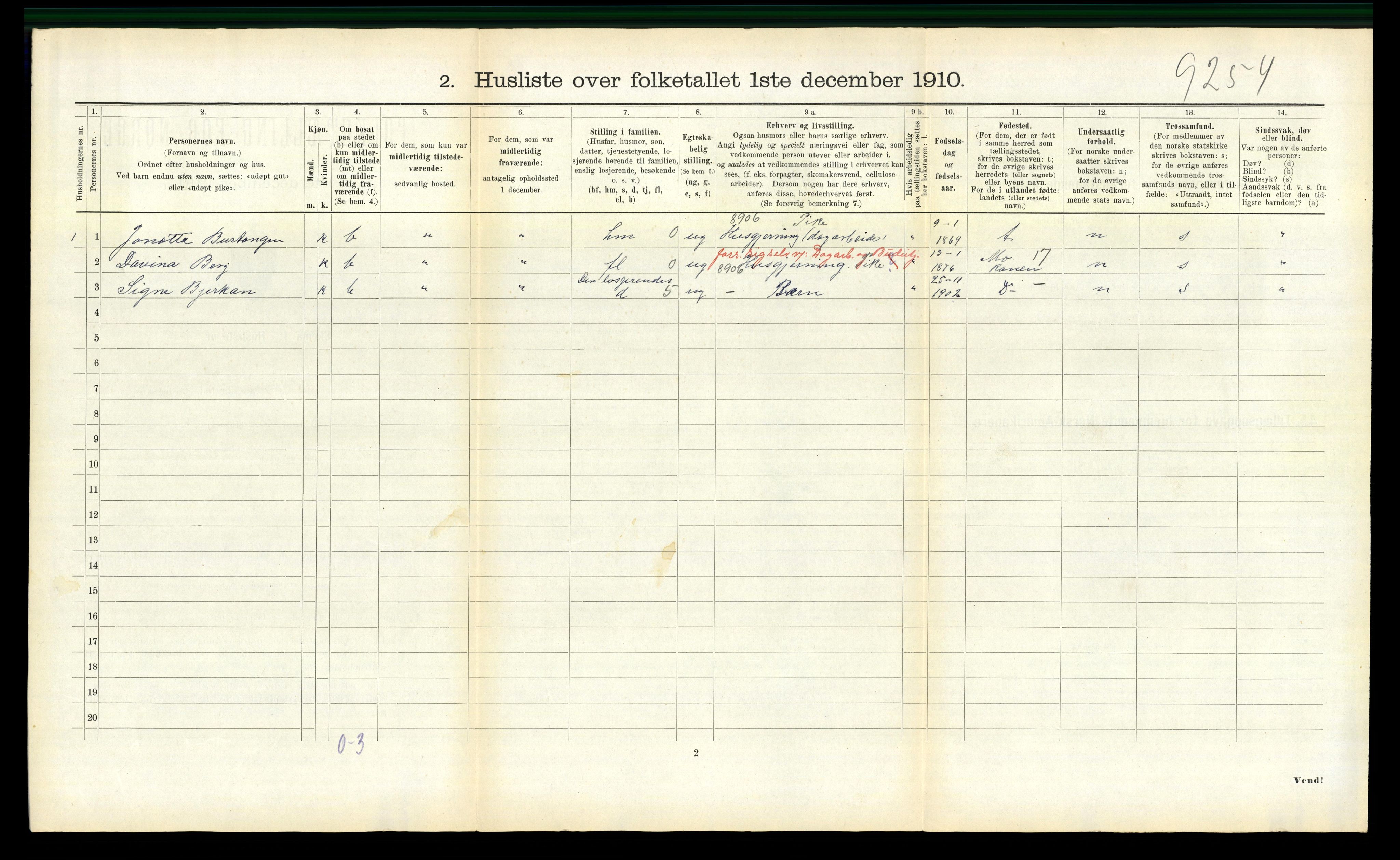 RA, Folketelling 1910 for 1719 Skogn herred, 1910, s. 1027