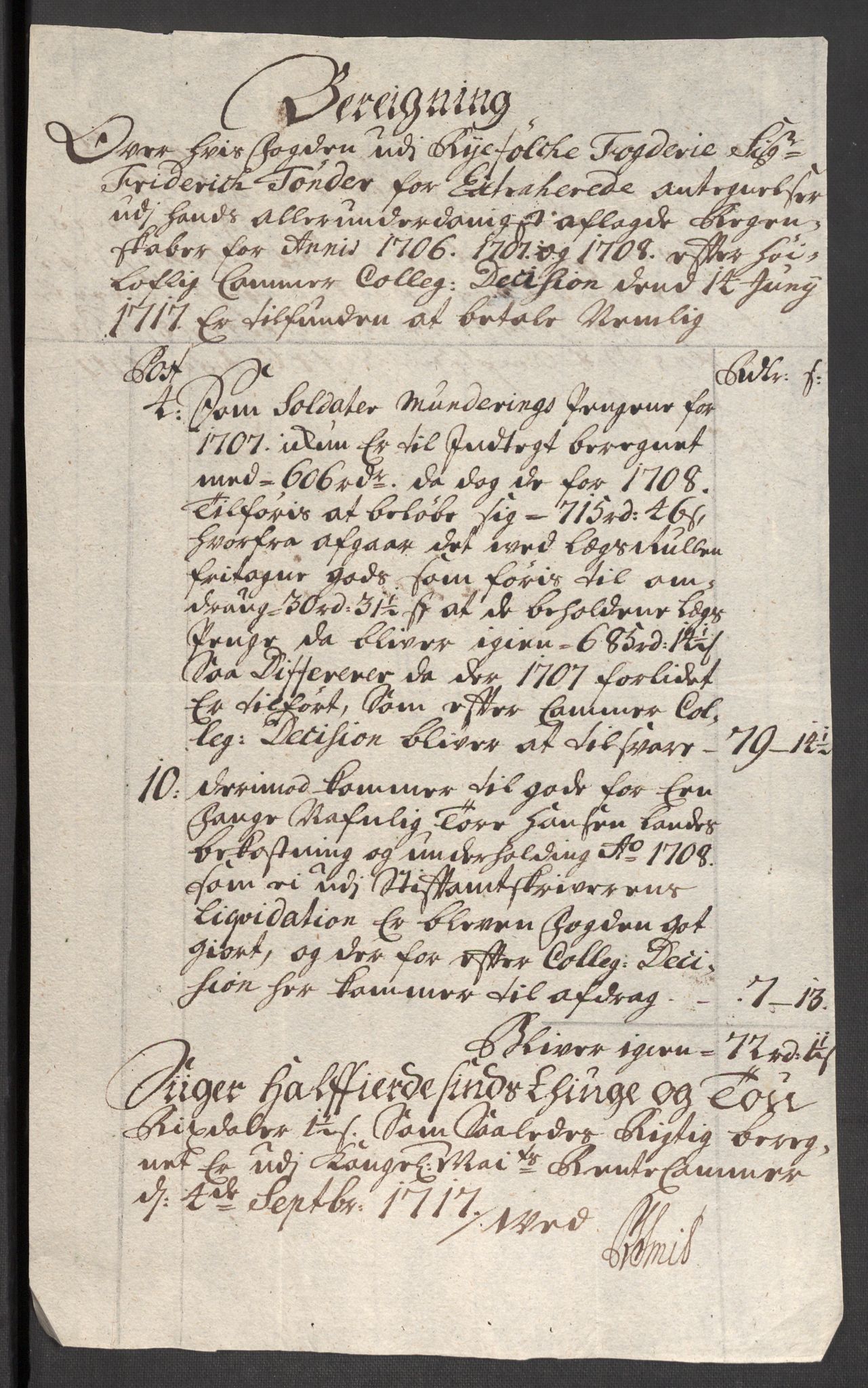 Rentekammeret inntil 1814, Reviderte regnskaper, Fogderegnskap, AV/RA-EA-4092/R47/L2861: Fogderegnskap Ryfylke, 1706-1709, s. 346