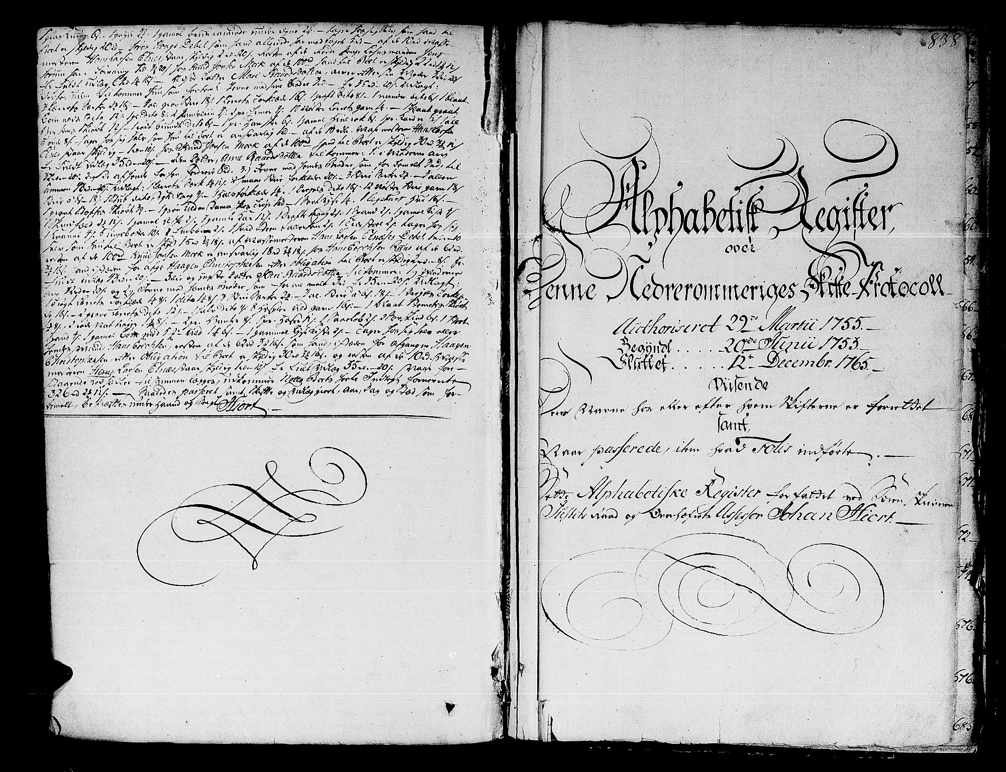 Nedre Romerike sorenskriveri, AV/SAO-A-10469/H/Hd/Hda/L0008: Skifteprotokoll, 1753-1765, s. 837b-838a