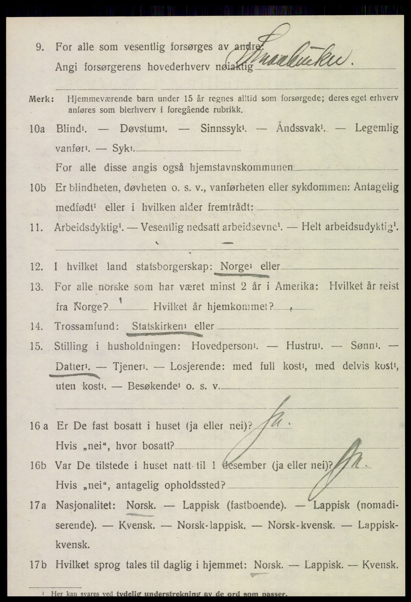 SAT, Folketelling 1920 for 1718 Leksvik herred, 1920, s. 2143