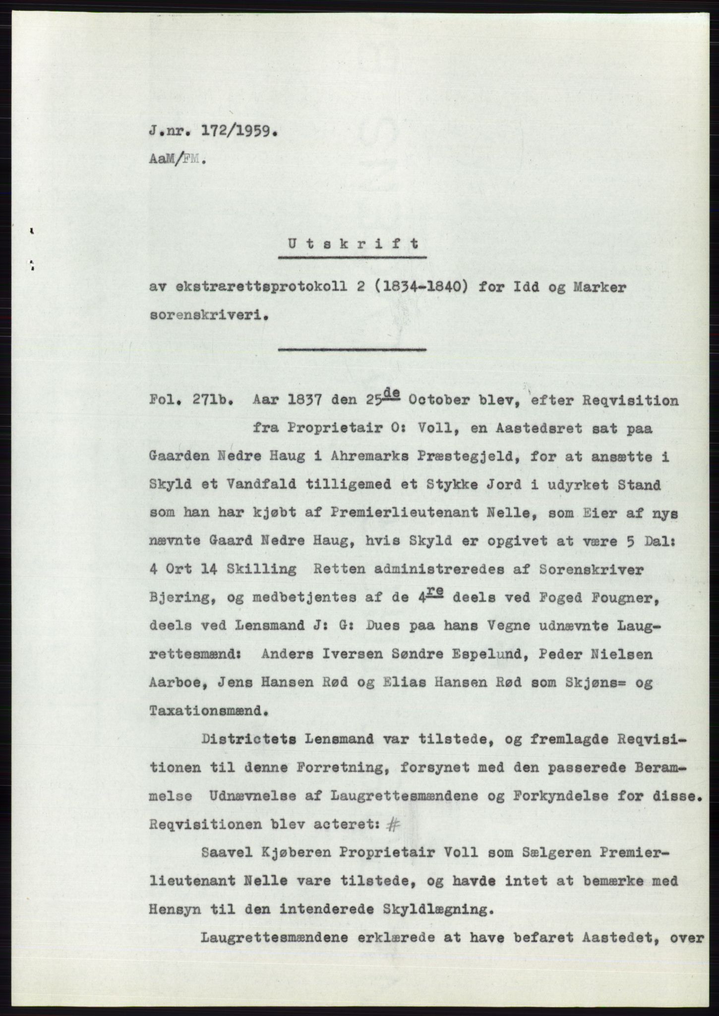 Statsarkivet i Oslo, AV/SAO-A-10621/Z/Zd/L0009: Avskrifter, j.nr 1102-1439/1958 og 2-741/1959, 1958-1959, s. 199
