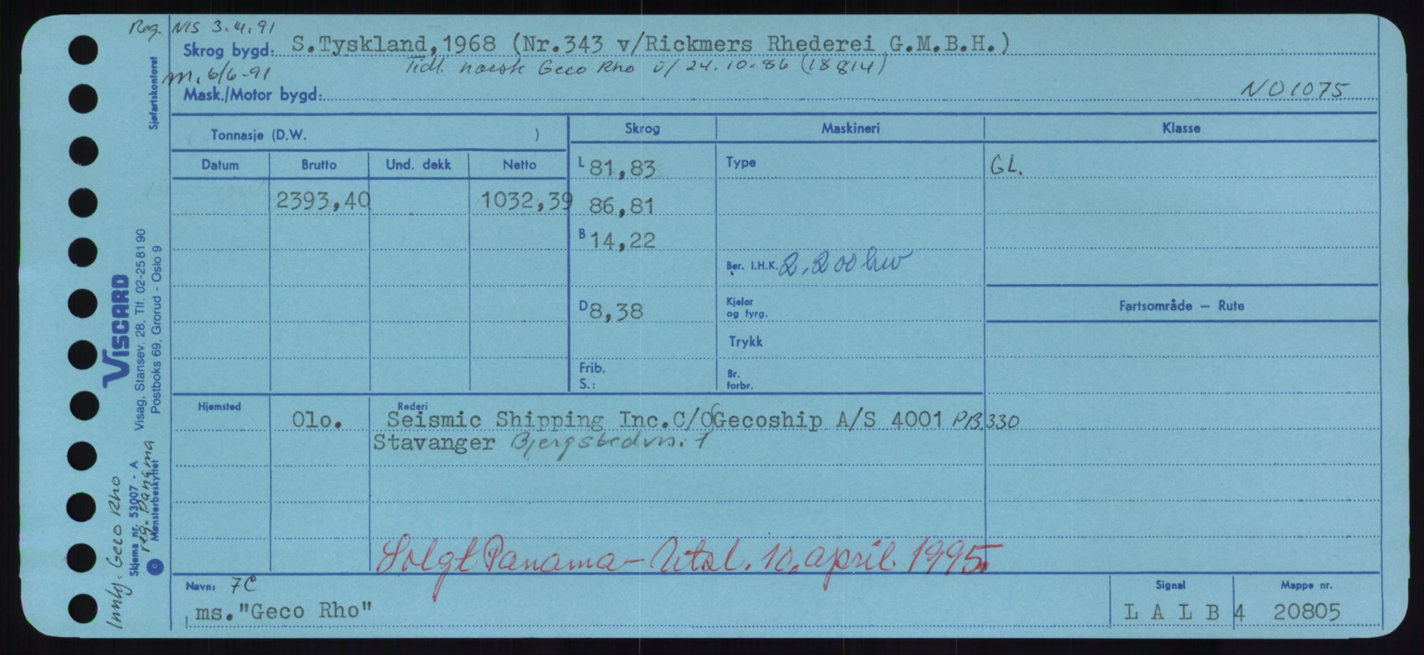 Sjøfartsdirektoratet med forløpere, Skipsmålingen, RA/S-1627/H/Hd/L0012: Fartøy, G-Glø, s. 155