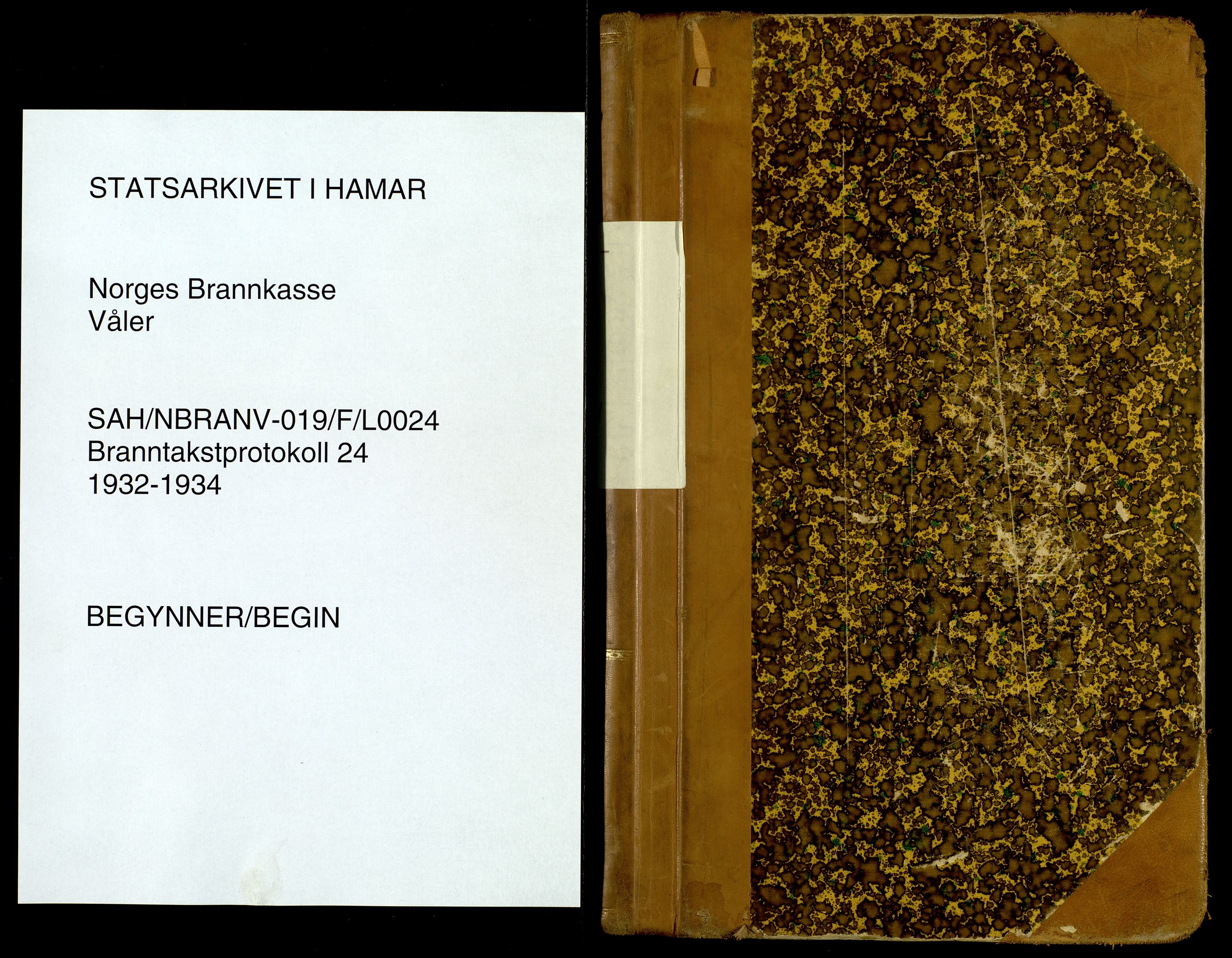 Norges Brannkasse, Våler, Hedmark, AV/SAH-NBRANV-019/F/L0024: Branntakstprotokoll, 1932-1934