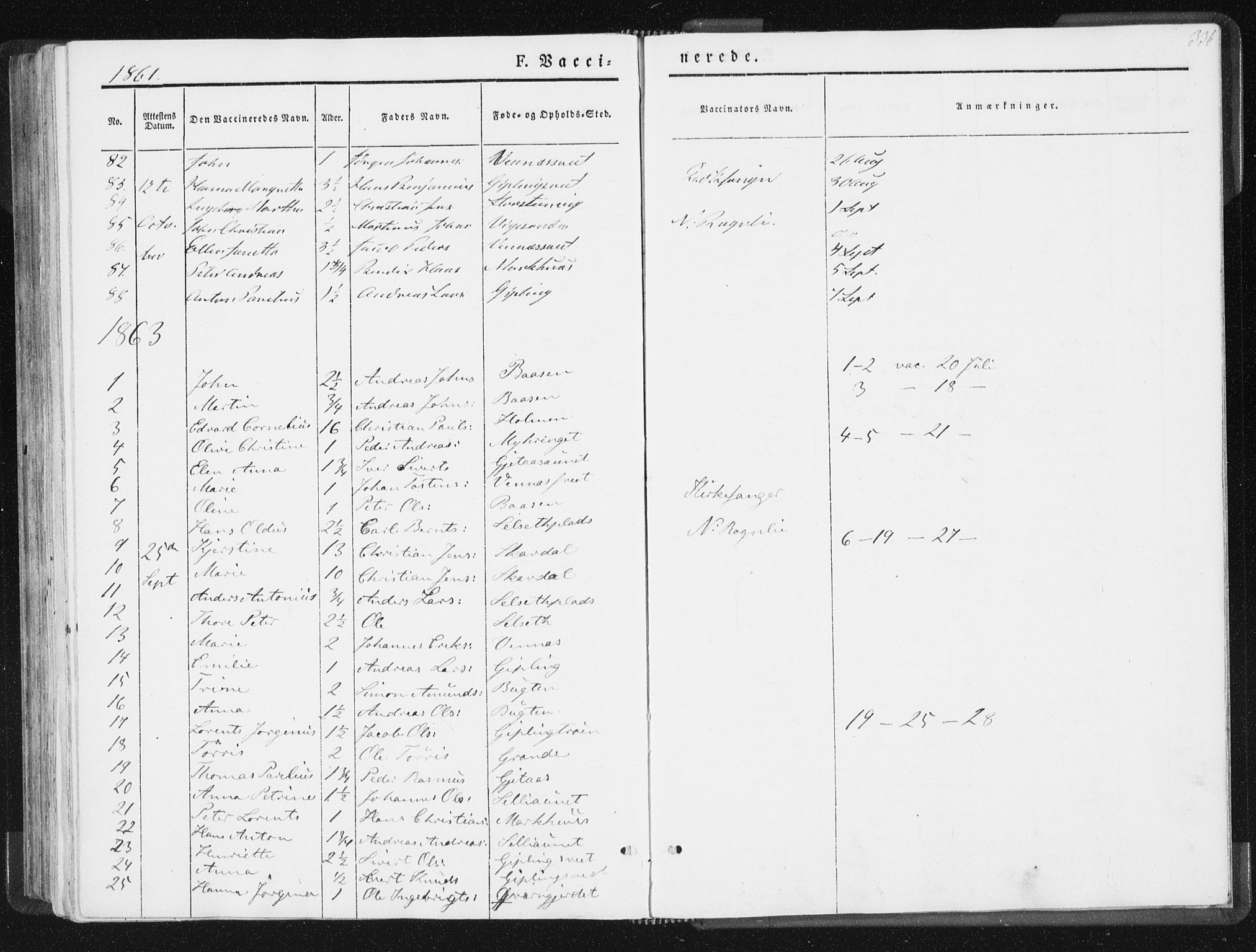 Ministerialprotokoller, klokkerbøker og fødselsregistre - Nord-Trøndelag, AV/SAT-A-1458/744/L0418: Ministerialbok nr. 744A02, 1843-1866, s. 336