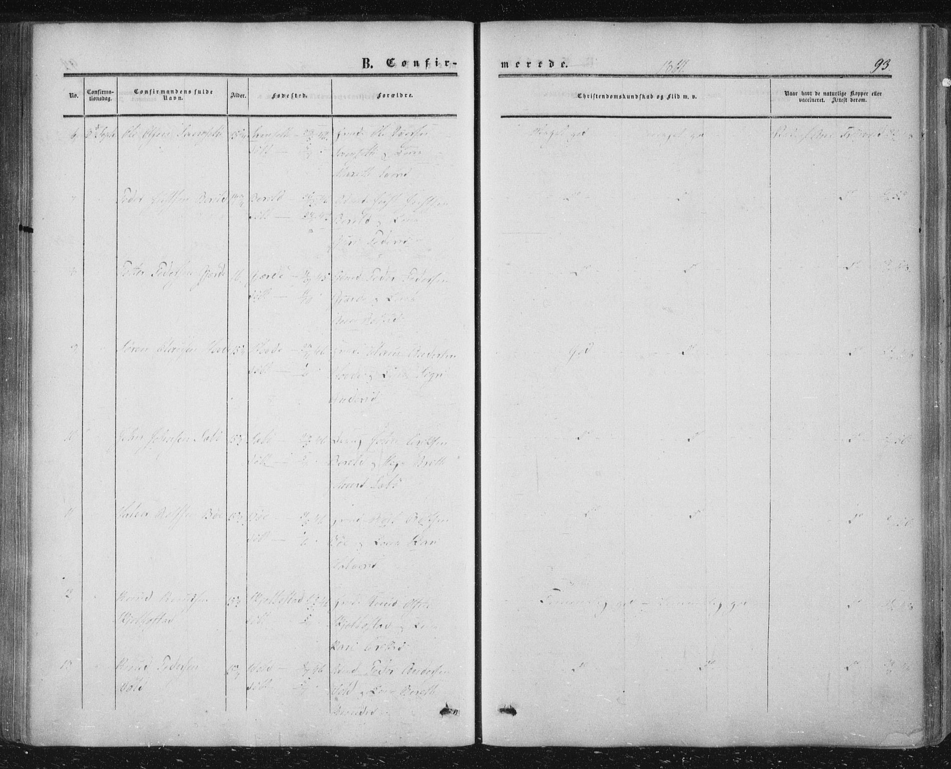 Ministerialprotokoller, klokkerbøker og fødselsregistre - Møre og Romsdal, AV/SAT-A-1454/543/L0562: Ministerialbok nr. 543A02, 1854-1884, s. 93