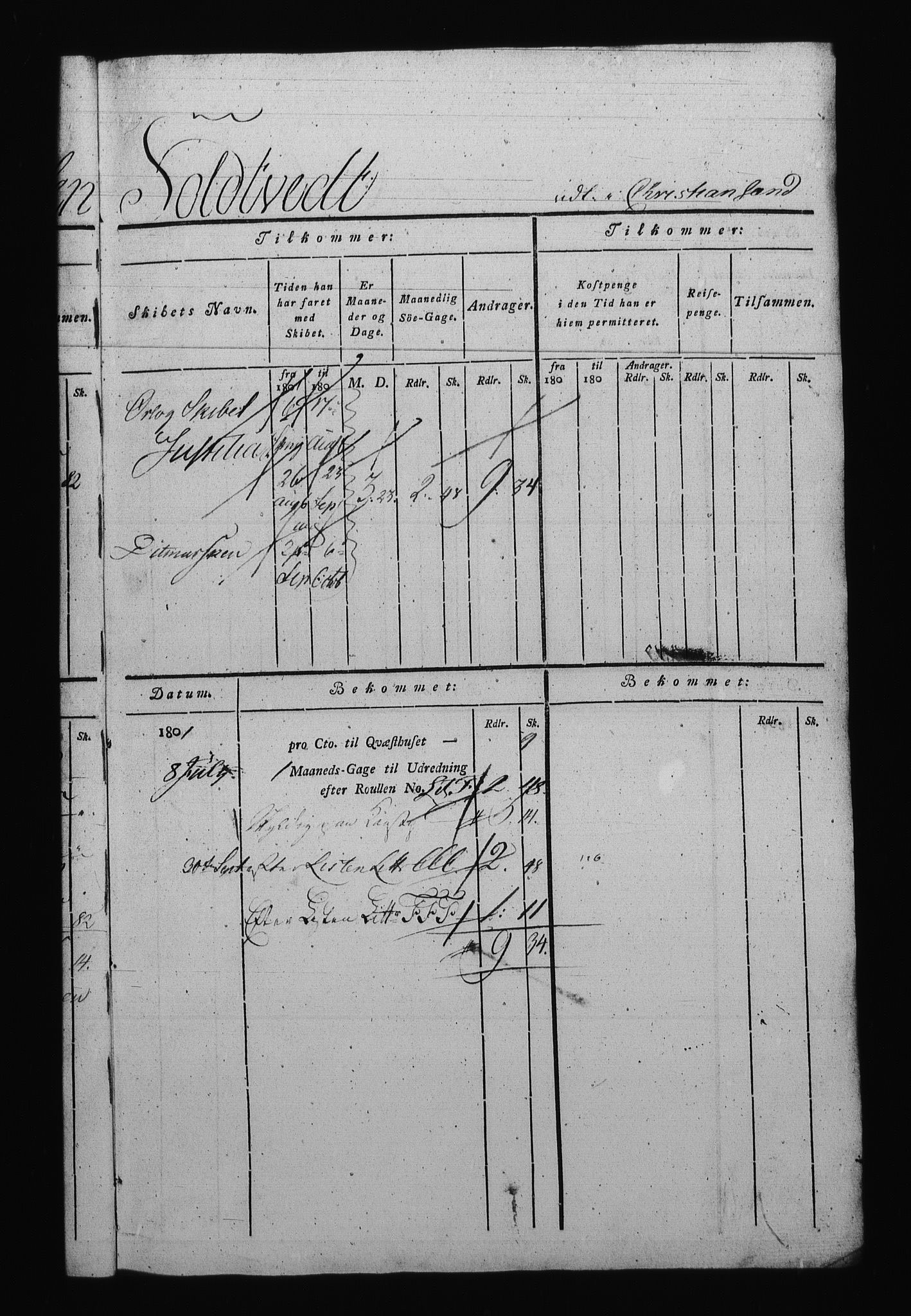 Sjøetaten, AV/RA-EA-3110/F/L0238: Bergen distrikt, bind 6, 1801