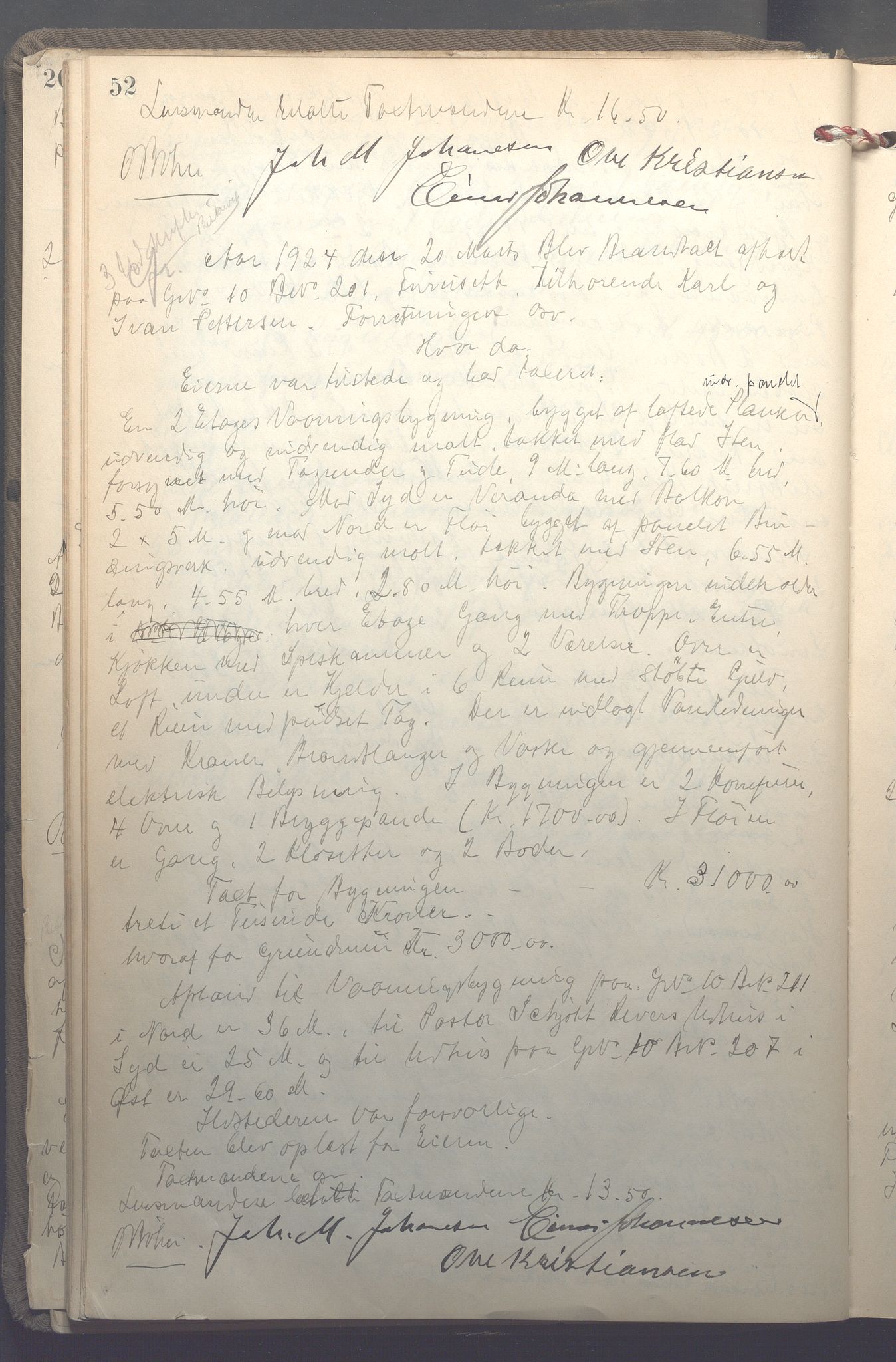 Lensmennene i Aker, OBA/A-10133/F/Fb/L0002: Branntakstprotokoll, 1922-1929, s. 52