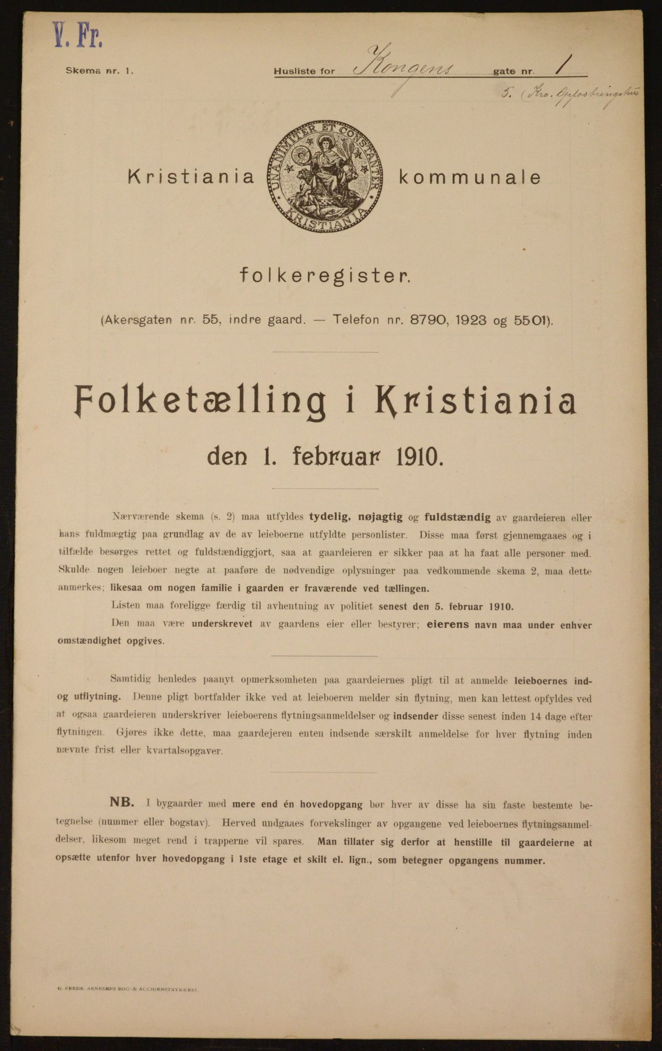 OBA, Kommunal folketelling 1.2.1910 for Kristiania, 1910, s. 50953