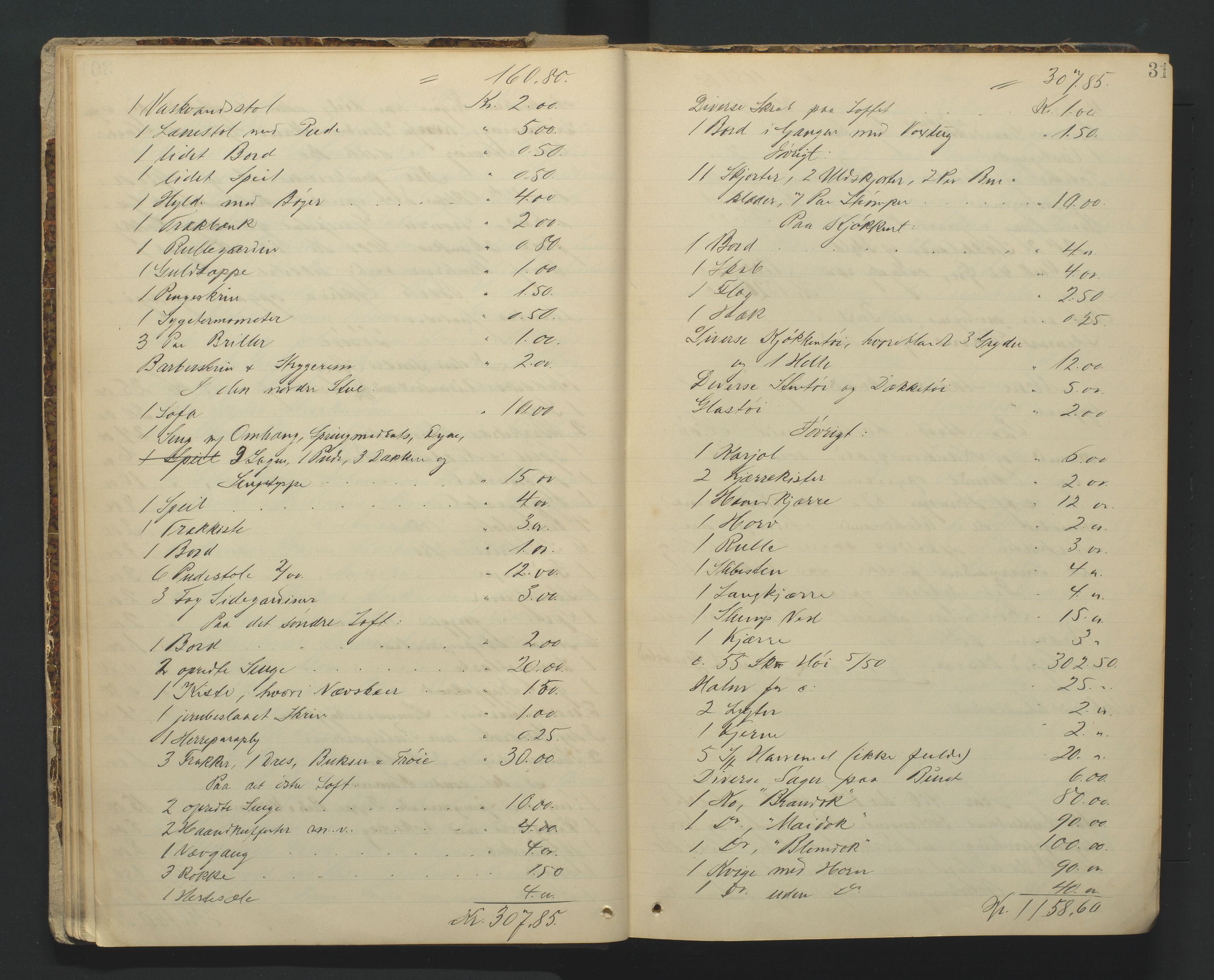 Torridal sorenskriveri, AV/SAK-1221-0012/H/Hc/L0012: Skifteregistreringsprotokoll Søgne og Greipstad lensmannsdistrikt nr. 2, 1903-1918, s. 31