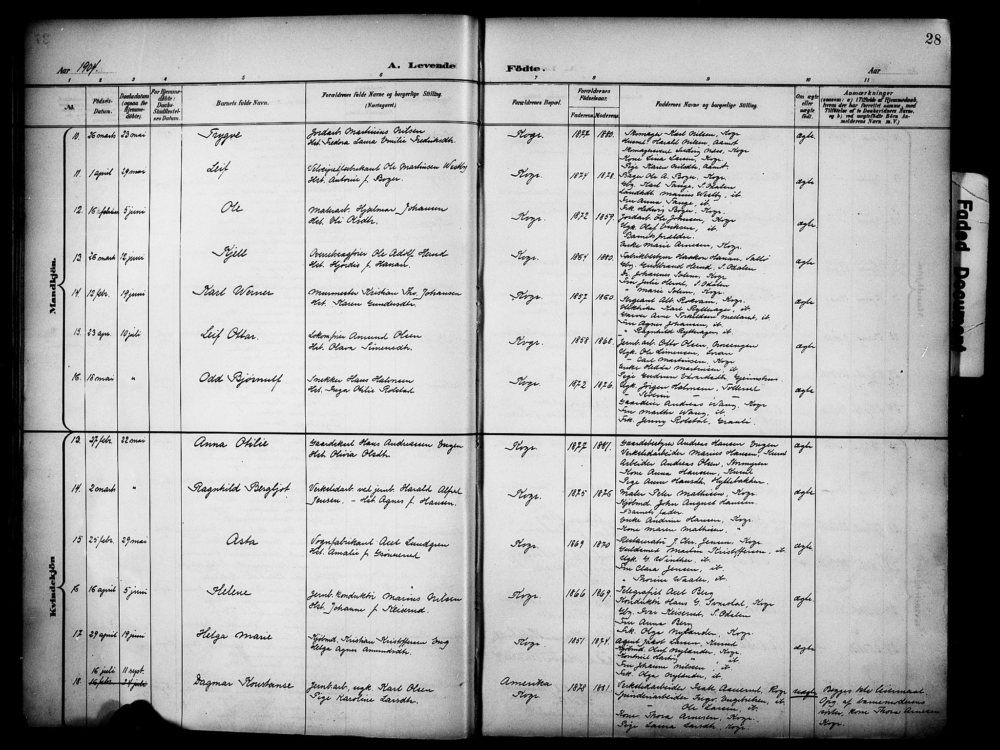 Vinger prestekontor, SAH/PREST-024/H/Ha/Haa/L0016: Ministerialbok nr. 16, 1898-1920, s. 28