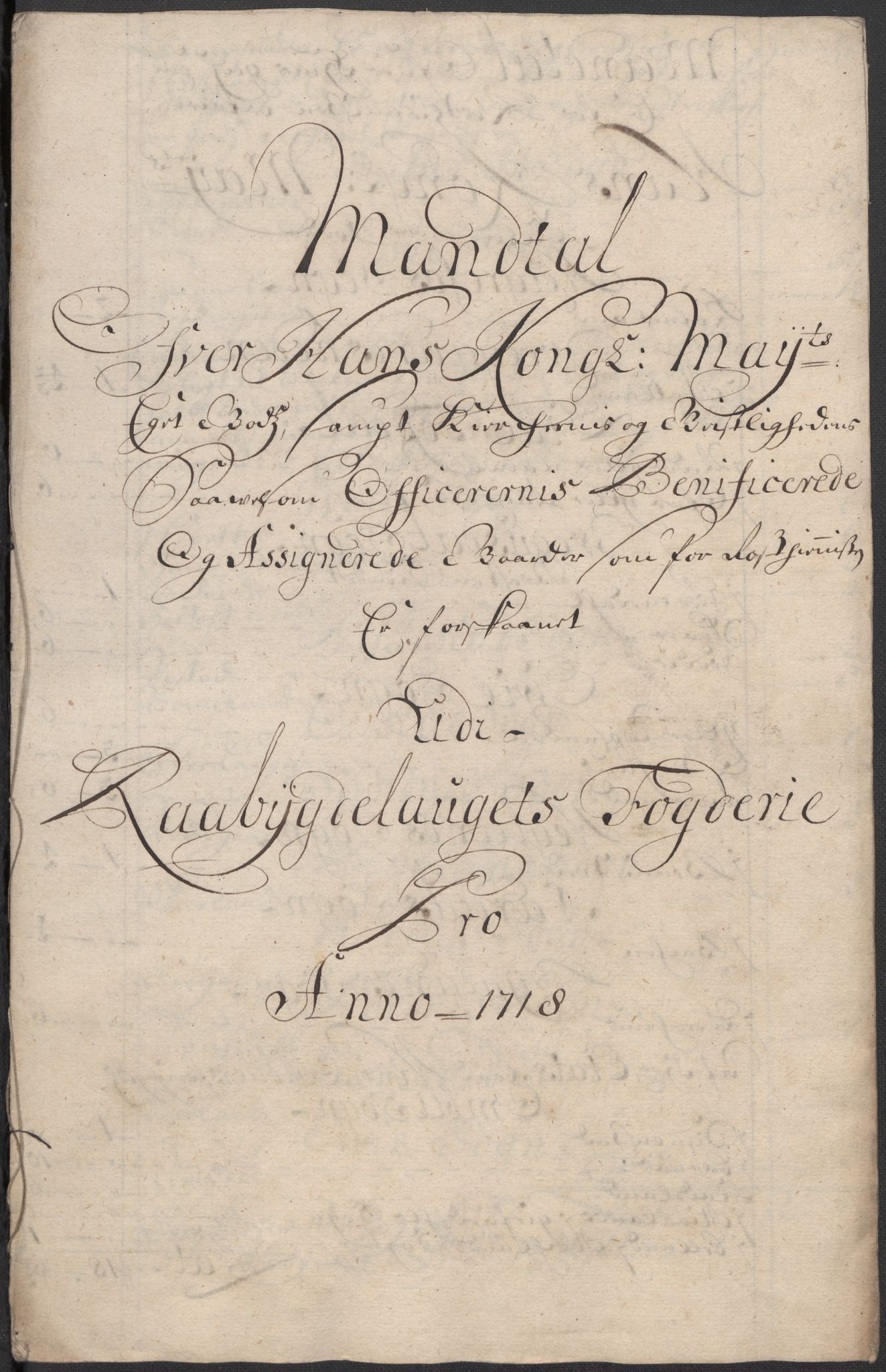 Rentekammeret inntil 1814, Reviderte regnskaper, Fogderegnskap, RA/EA-4092/R40/L2453: Fogderegnskap Råbyggelag, 1718-1719, s. 12