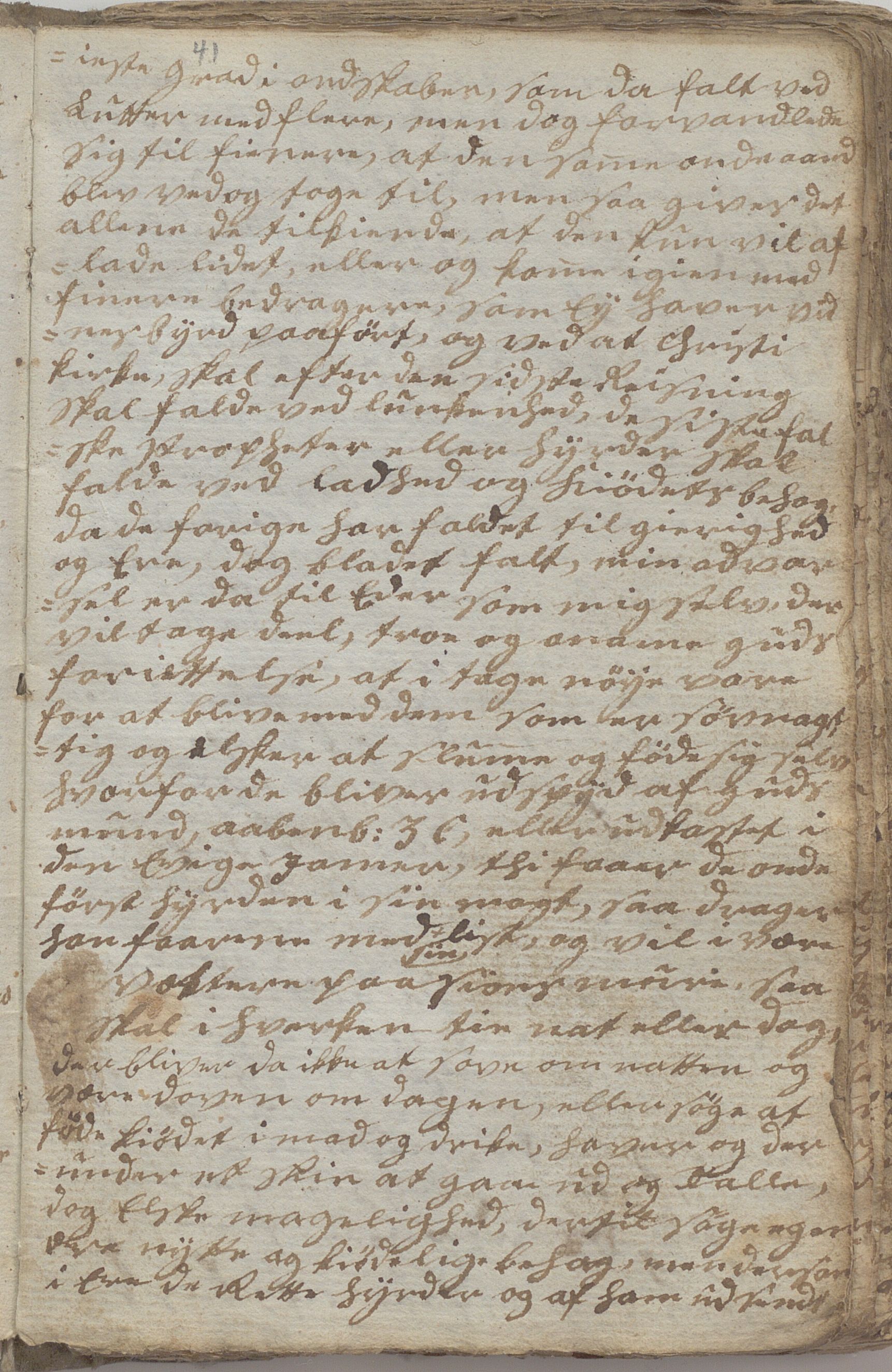 Heggtveitsamlingen, TMF/A-1007/H/L0046/0007: Brev, kopibøker, prekener, manus etc.  / "Fossem" - Kopibok. Sanger og brev, 1800-1802, s. 41