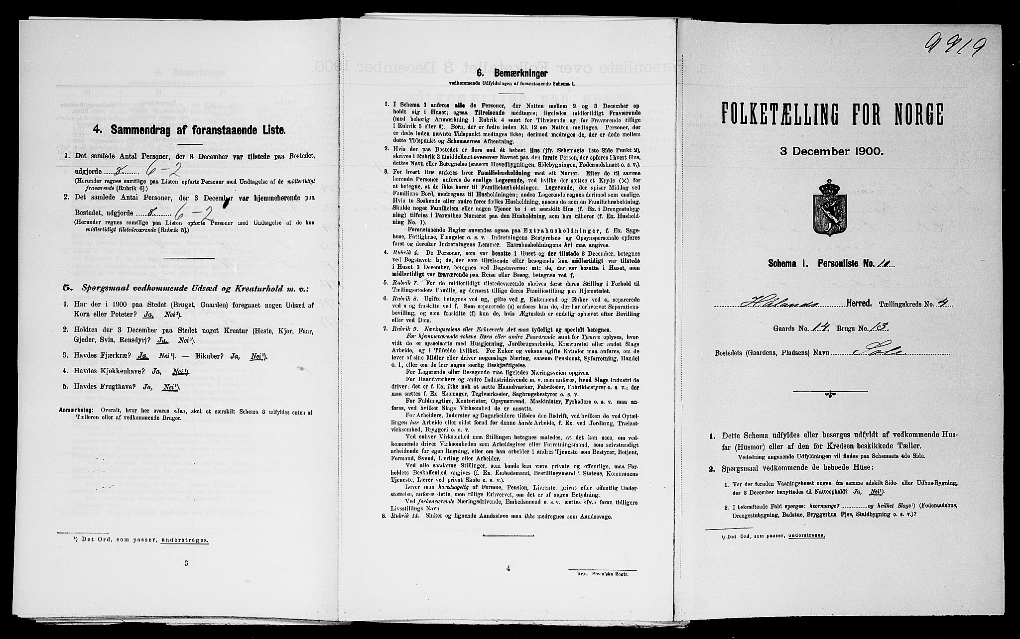 SAST, Folketelling 1900 for 1124 Haaland herred, 1900, s. 623