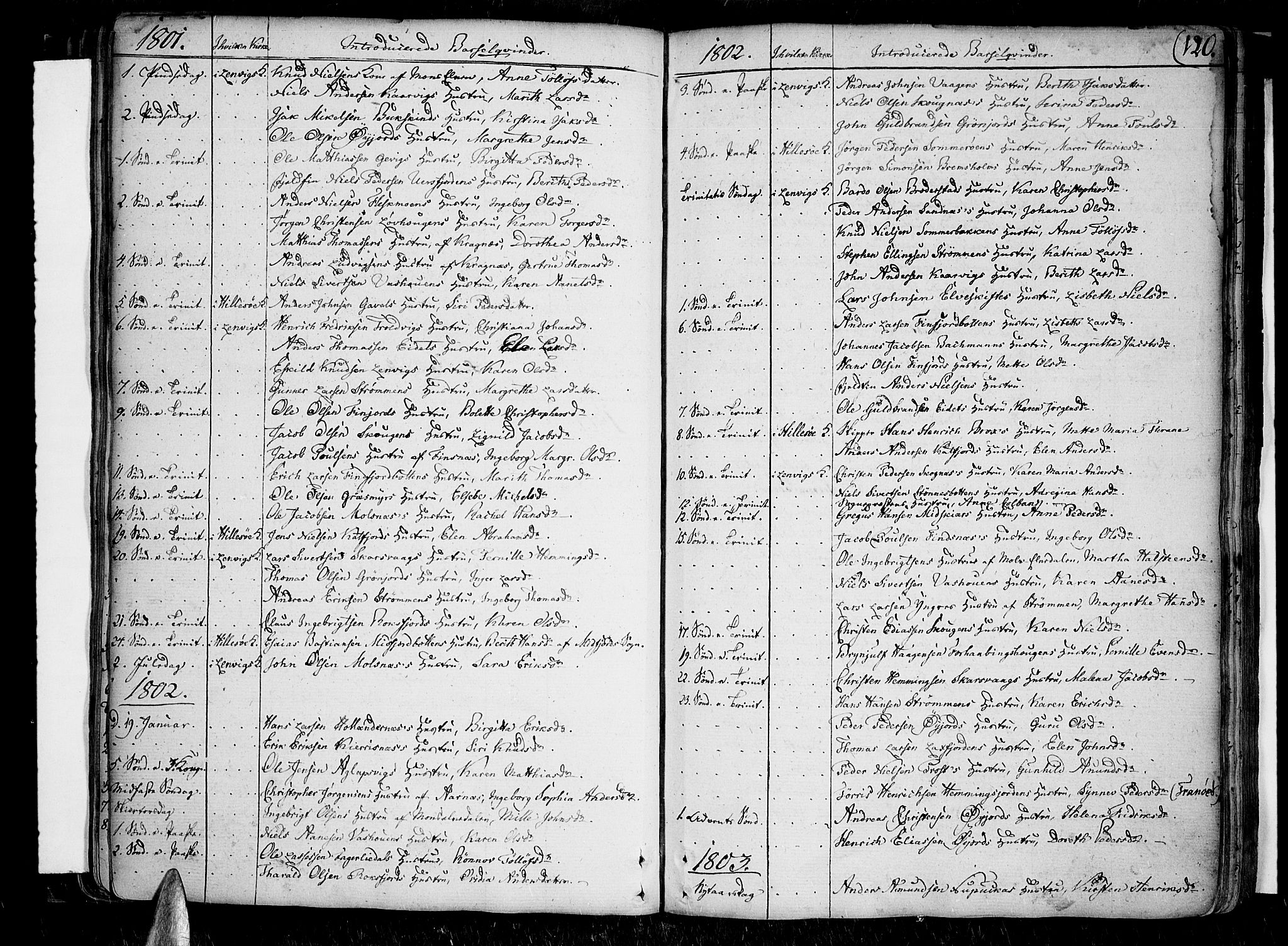Lenvik sokneprestembete, AV/SATØ-S-1310/H/Ha/Haa/L0002kirke: Ministerialbok nr. 2, 1784-1820, s. 120