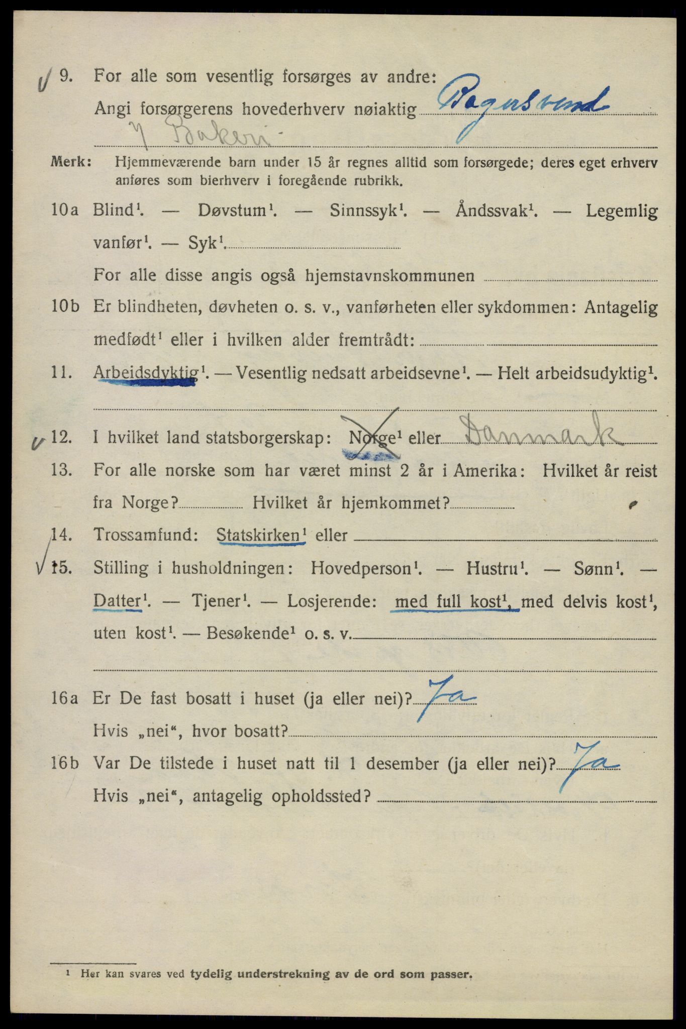 SAO, Folketelling 1920 for 0301 Kristiania kjøpstad, 1920, s. 285300