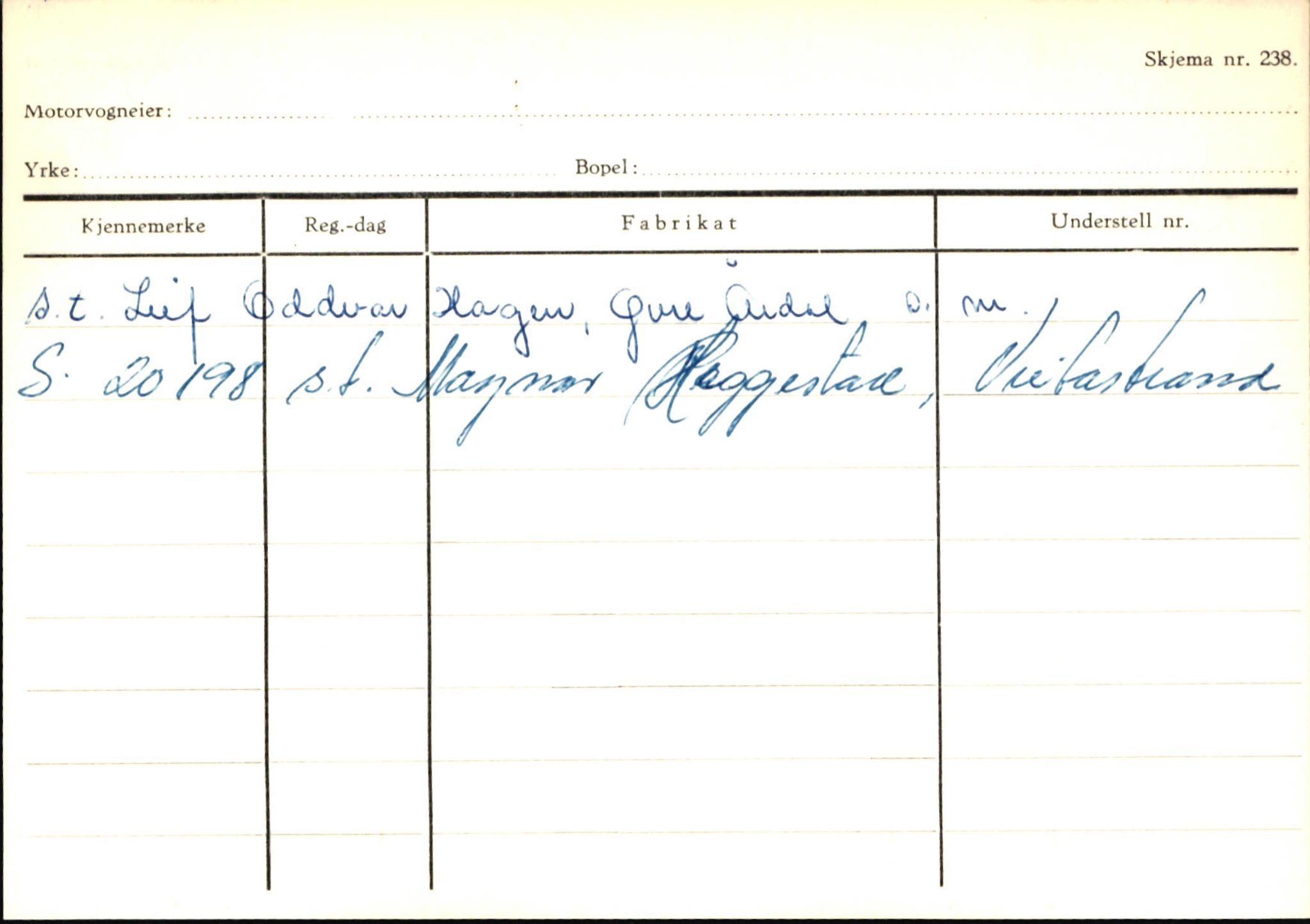 Statens vegvesen, Sogn og Fjordane vegkontor, AV/SAB-A-5301/4/F/L0145: Registerkort Vågsøy S-Å. Årdal I-P, 1945-1975, s. 1849
