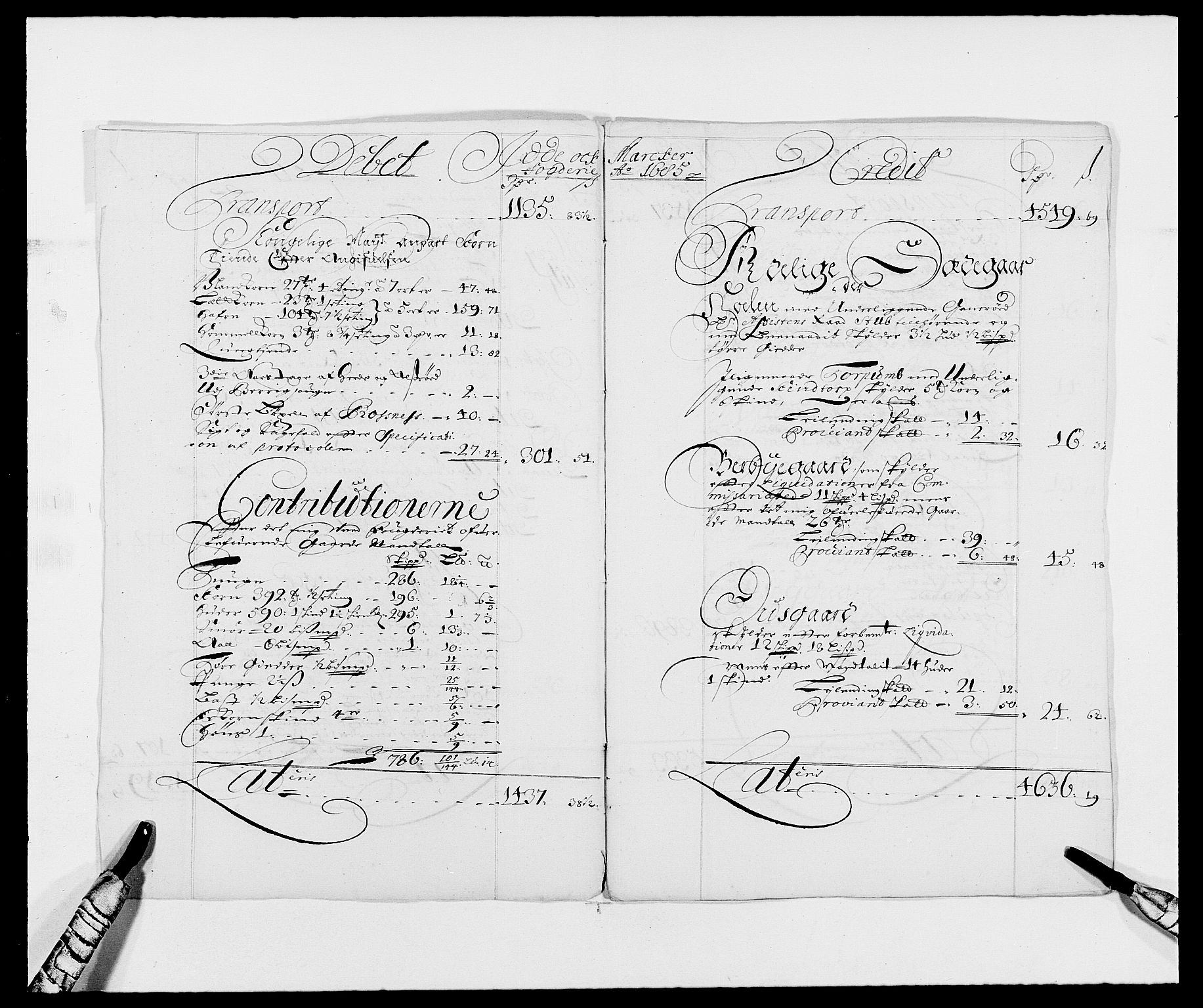 Rentekammeret inntil 1814, Reviderte regnskaper, Fogderegnskap, RA/EA-4092/R01/L0006: Fogderegnskap Idd og Marker, 1685-1686, s. 4