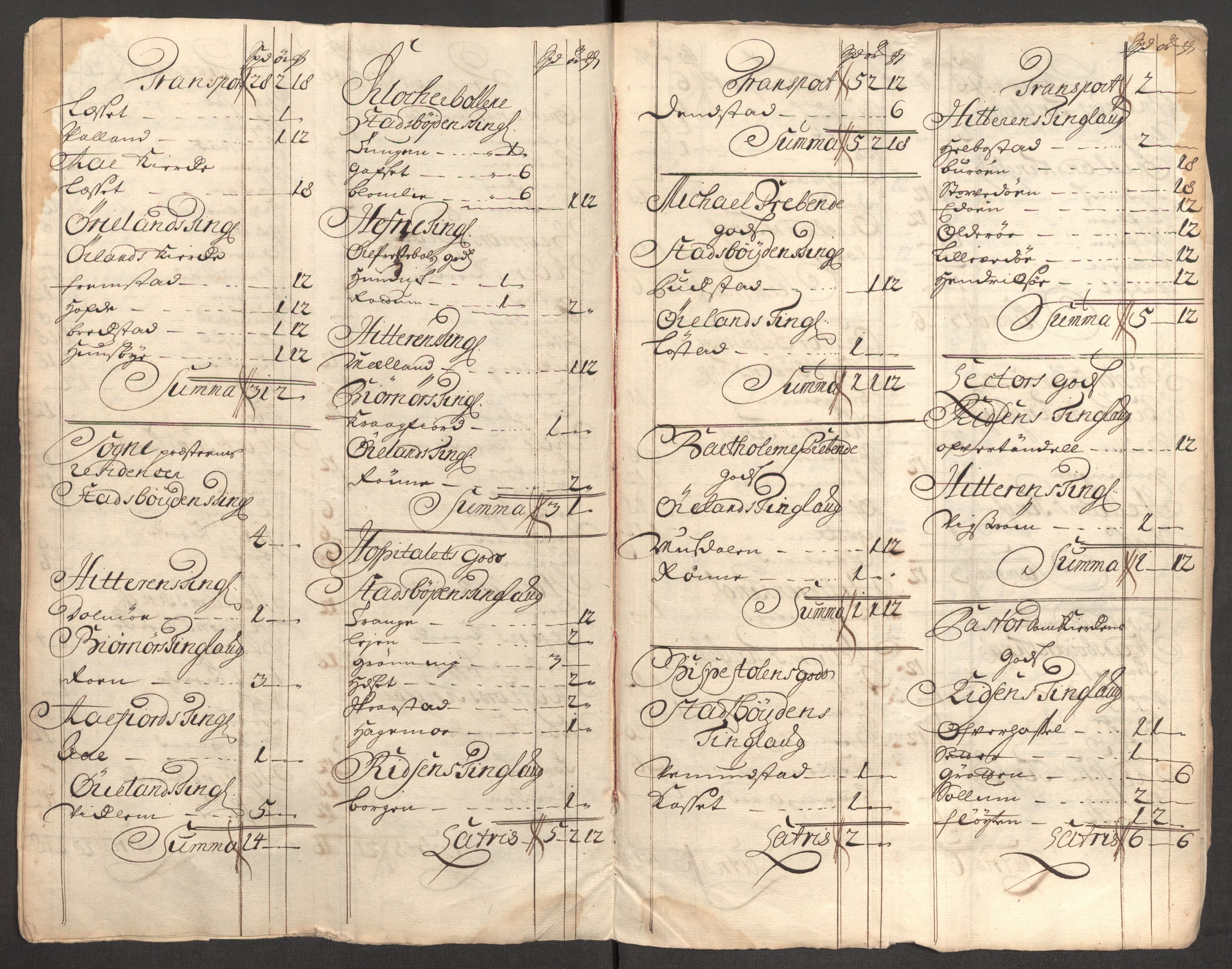 Rentekammeret inntil 1814, Reviderte regnskaper, Fogderegnskap, RA/EA-4092/R57/L3857: Fogderegnskap Fosen, 1706-1707, s. 449