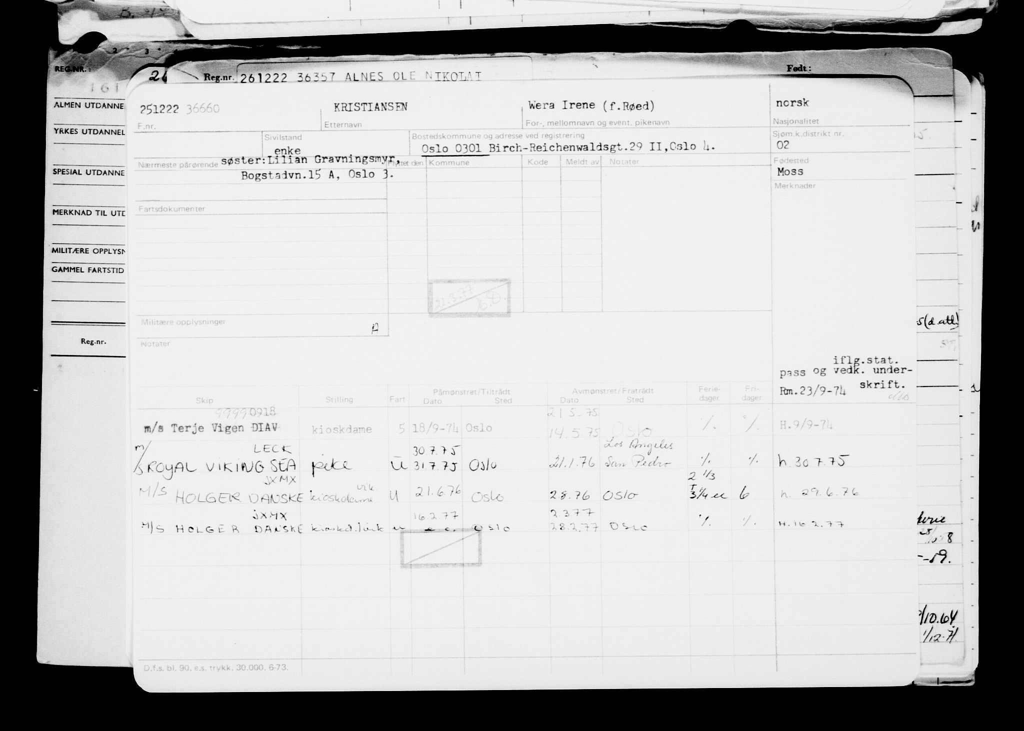 Direktoratet for sjømenn, AV/RA-S-3545/G/Gb/L0213: Hovedkort, 1922, s. 617