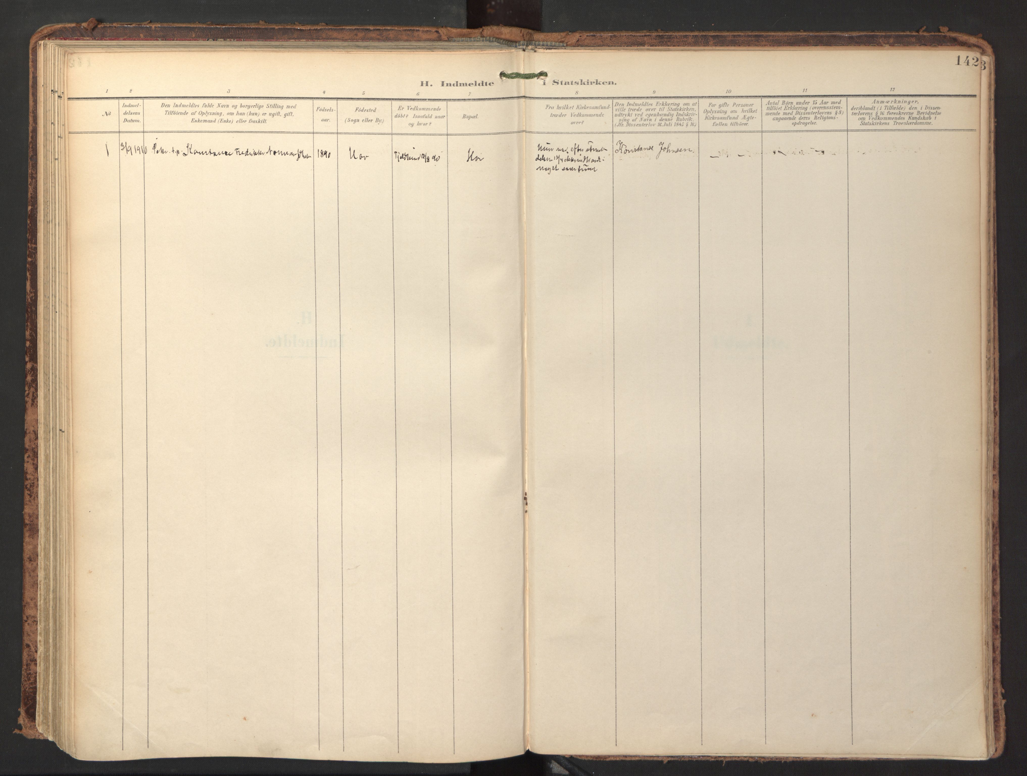 Ministerialprotokoller, klokkerbøker og fødselsregistre - Nordland, AV/SAT-A-1459/865/L0926: Ministerialbok nr. 865A04, 1897-1912, s. 142