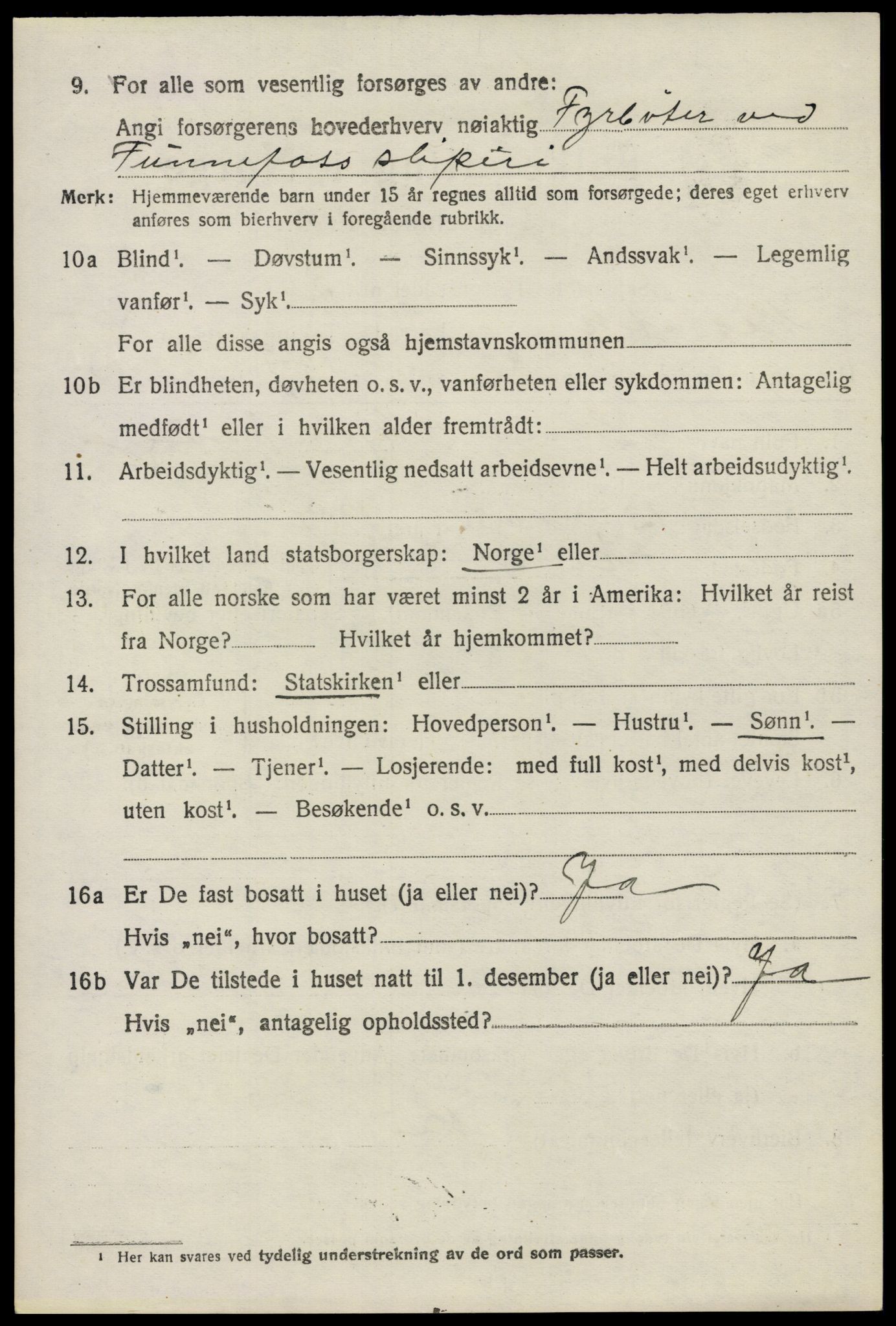 SAO, Folketelling 1920 for 0236 Nes herred, 1920, s. 6847