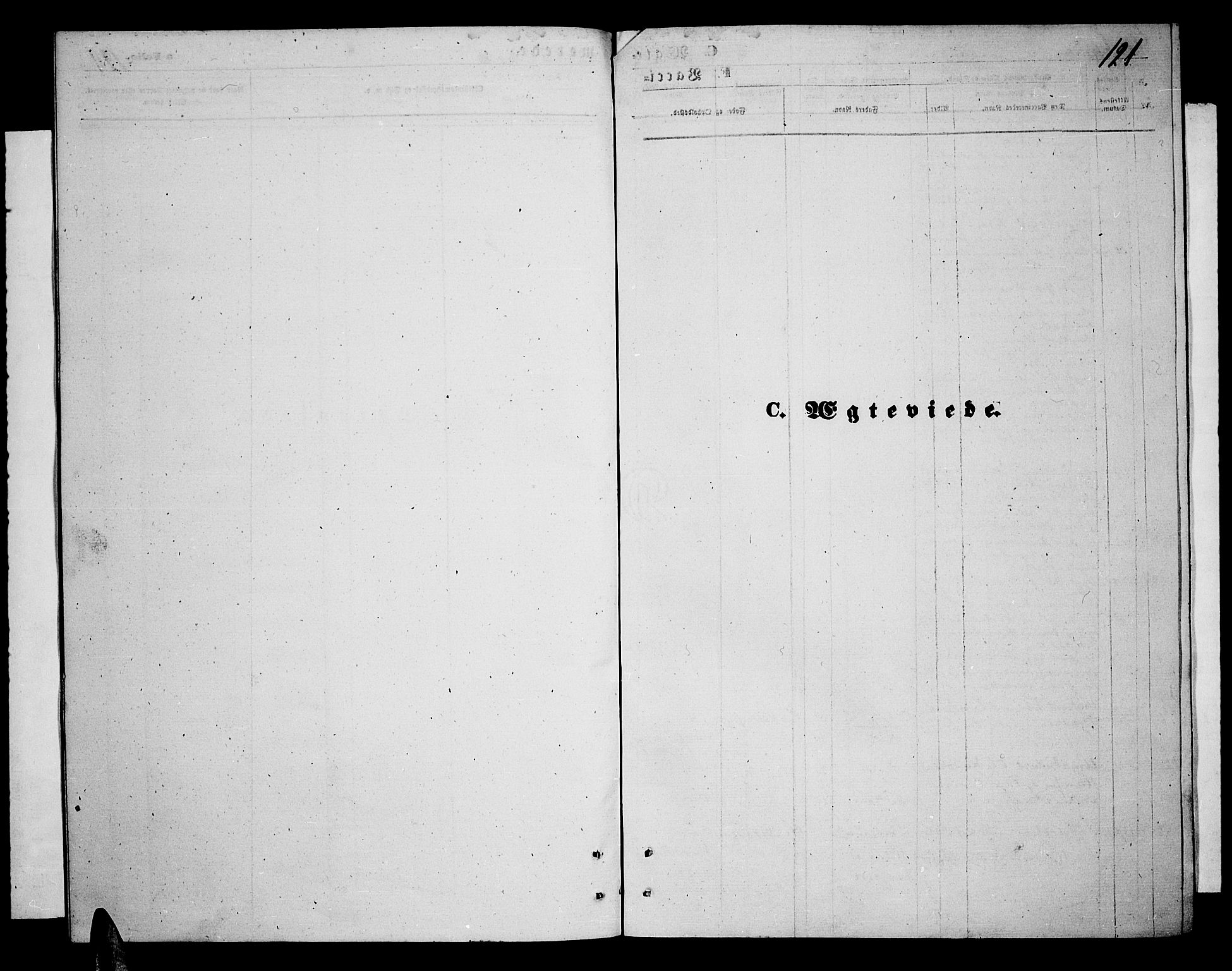 Ministerialprotokoller, klokkerbøker og fødselsregistre - Nordland, SAT/A-1459/898/L1426: Klokkerbok nr. 898C01, 1869-1886, s. 121